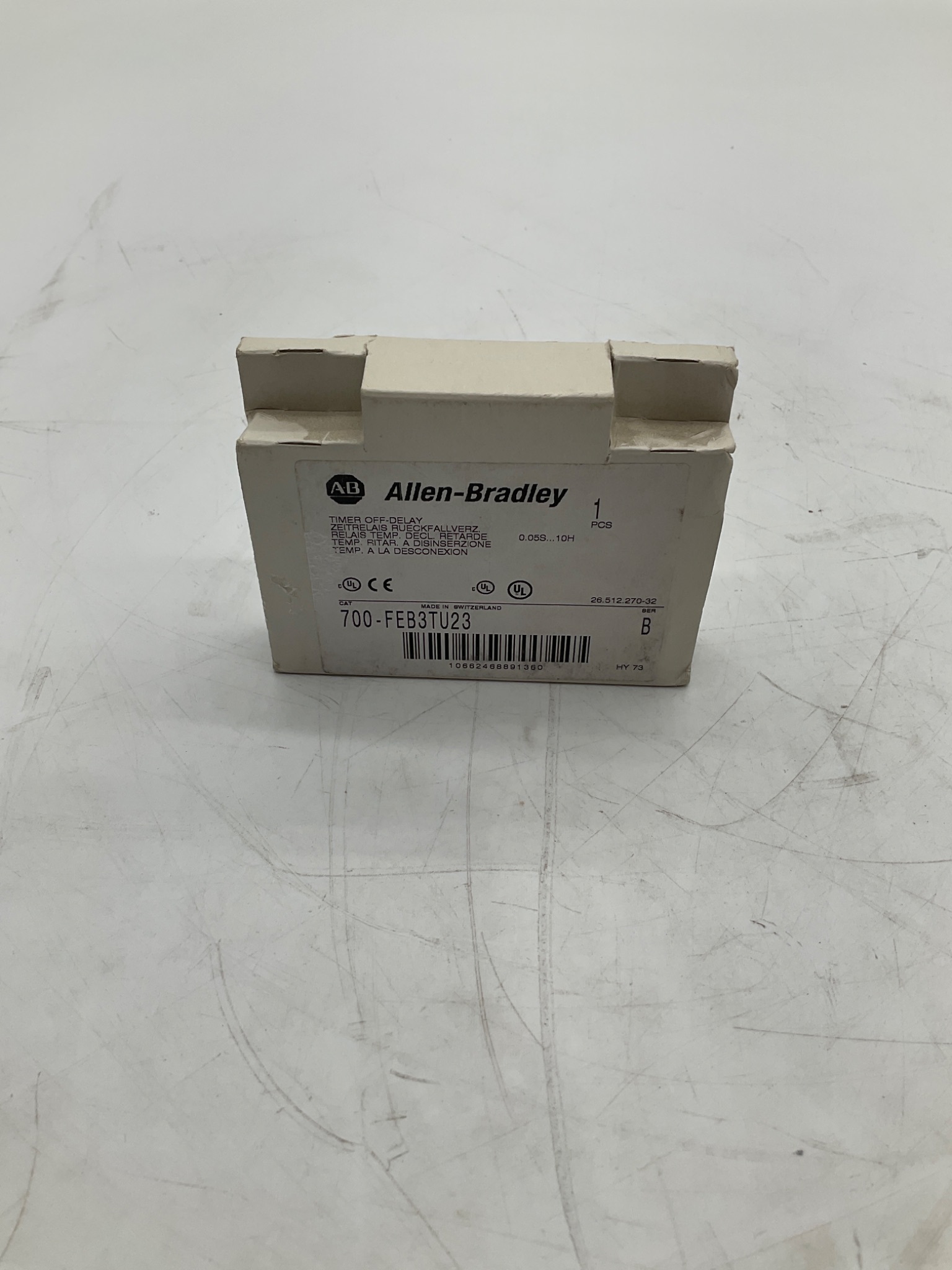 Allen-Bradley 700-FEB3TU23 Off-Delay Timer Relay NEW 0