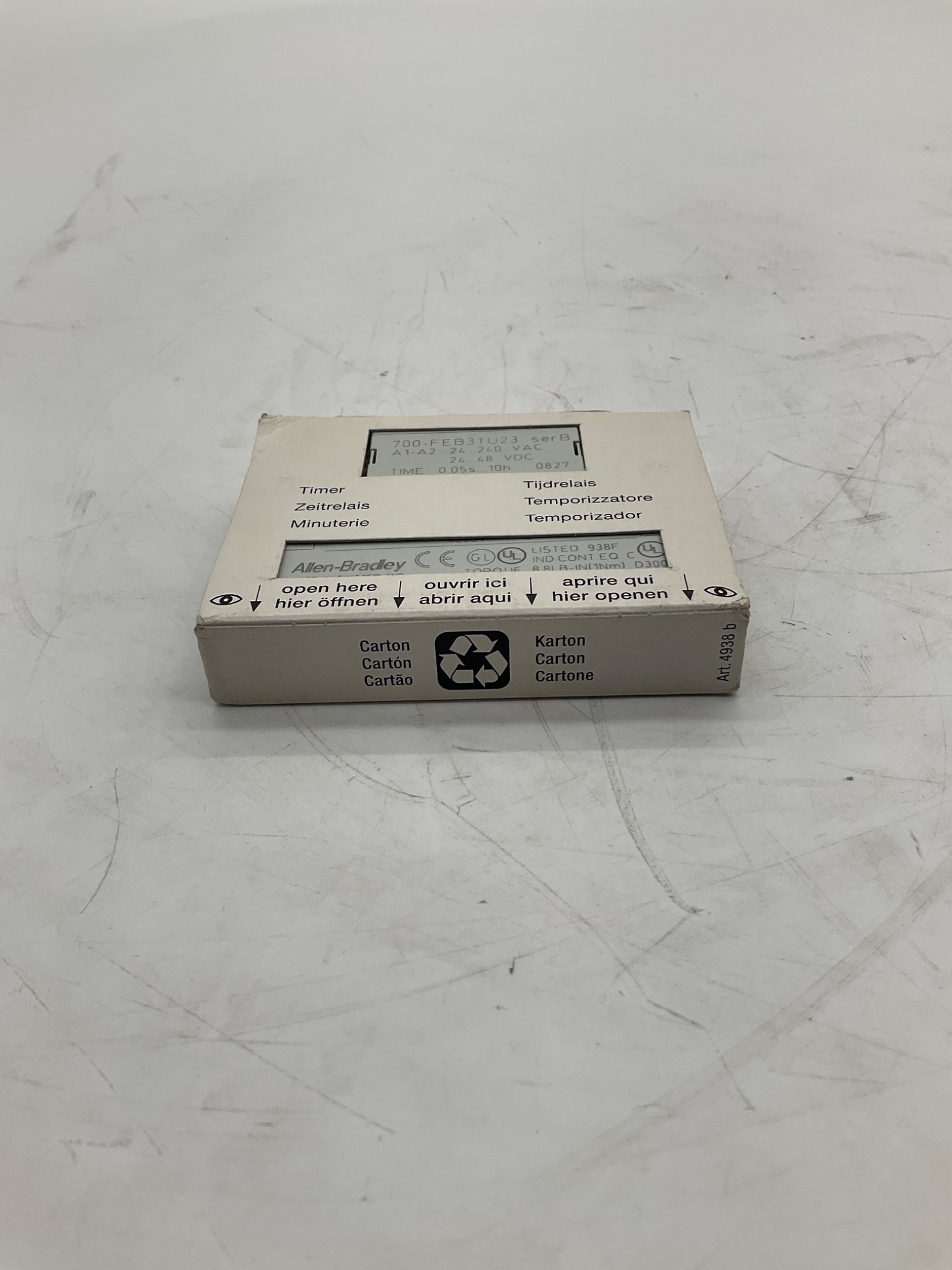Allen-Bradley 700-FEB3TU23 Off-Delay Timer Relay NEW 3