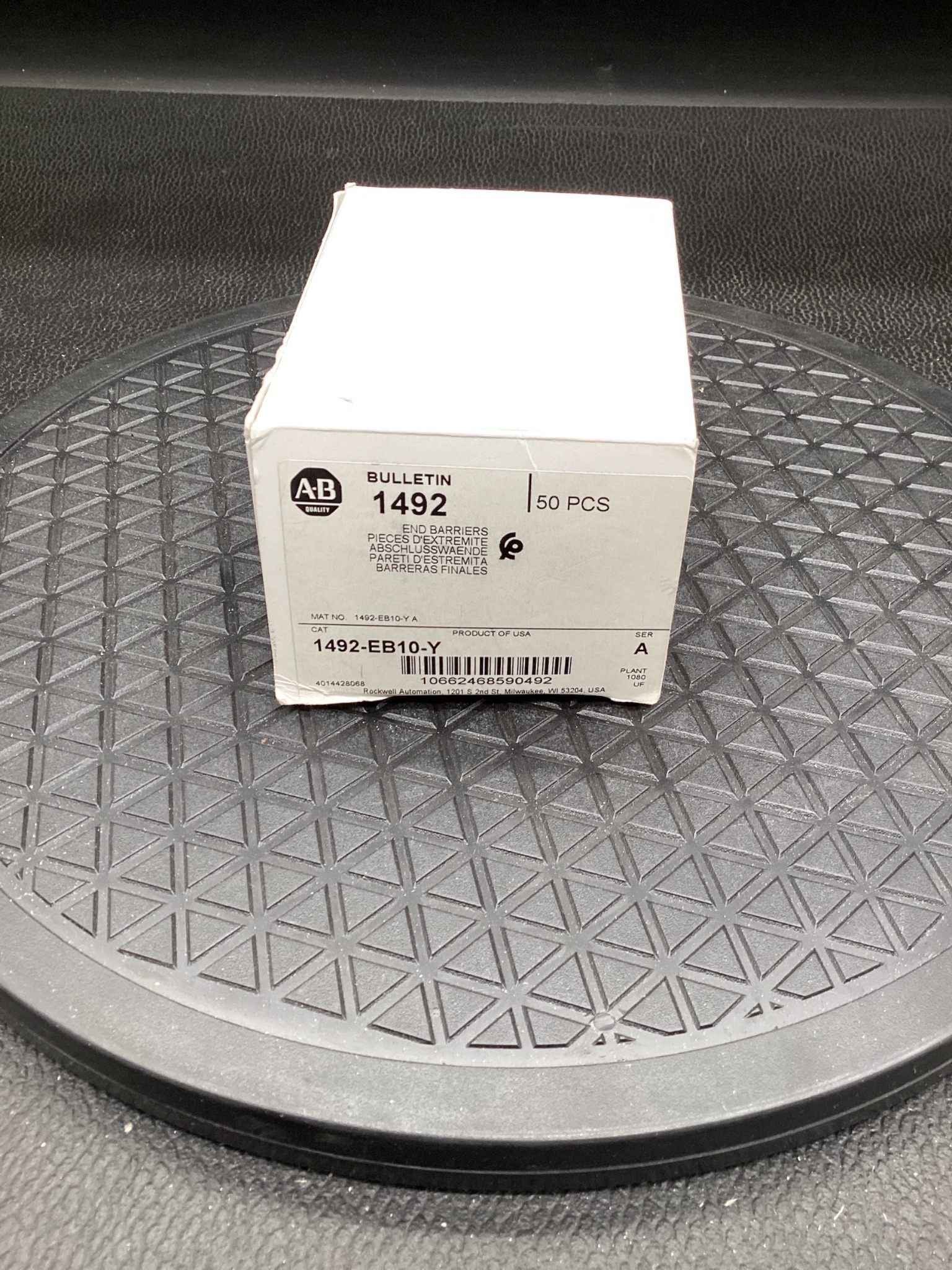 Allen-Bradley 1492-EB10-Y End Barrier (Box of 50) NEW 1