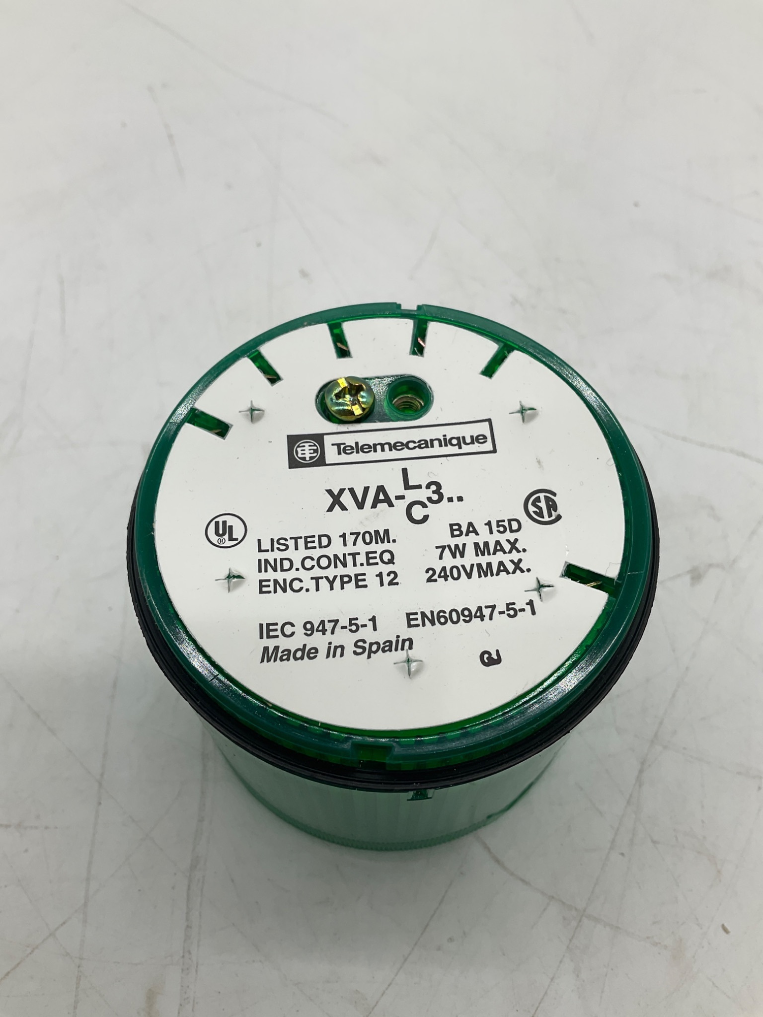 Telemecanique XVAC331 Green Lens Unit NEW 1