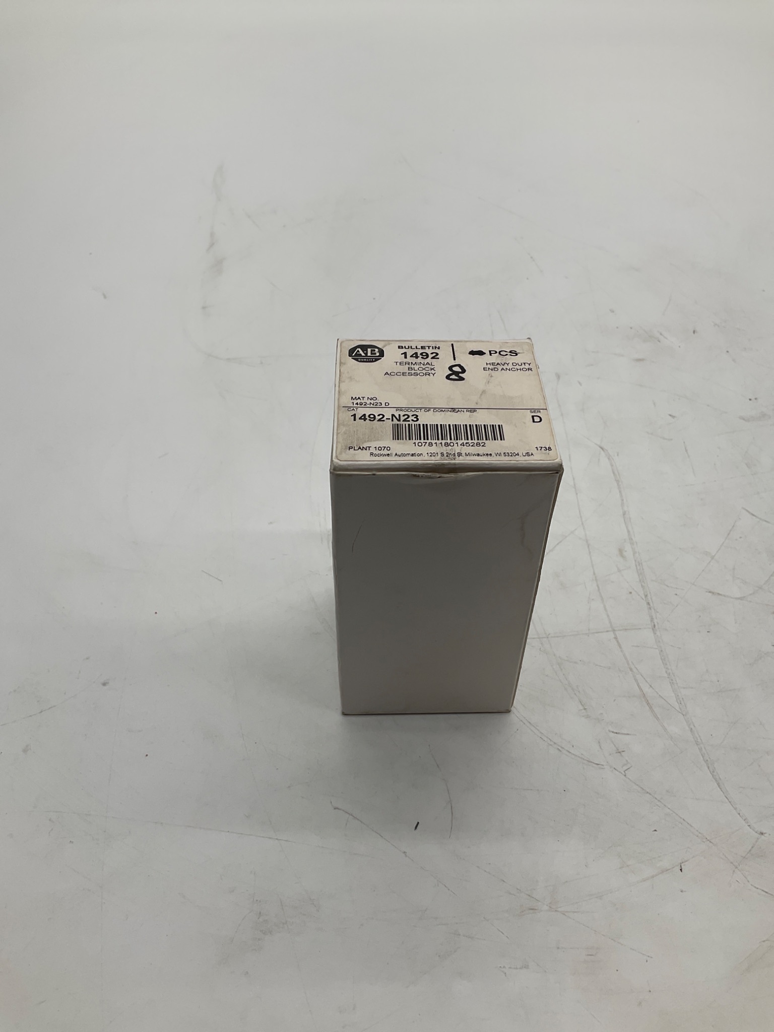 Allen-Bradley 1492-N23 Heavy Duty End Anchor (Box of 13) NEW 1