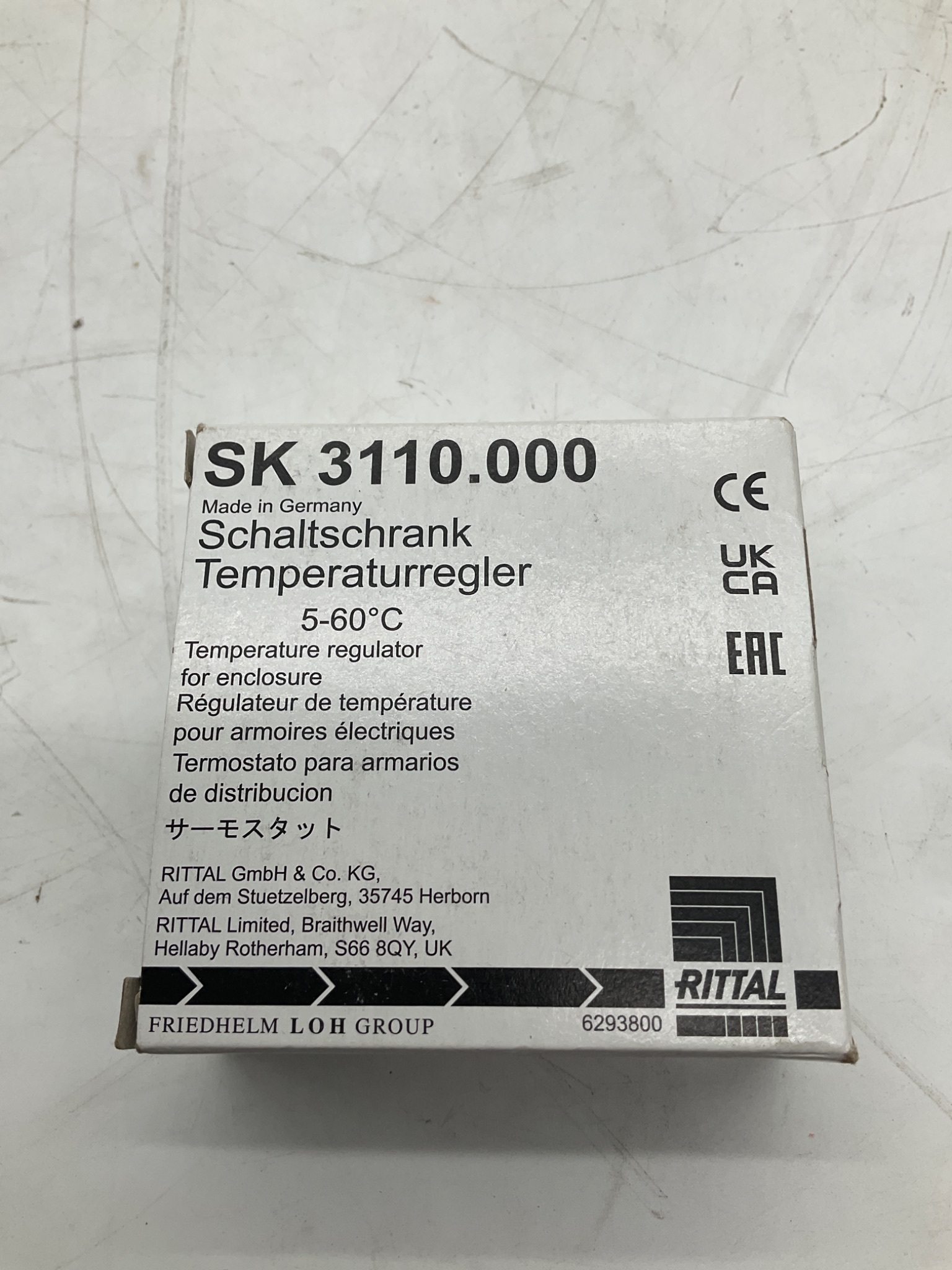 Rittal SK 3110.000 Enclosure Temperature Regulator 5-60°C NEW 1