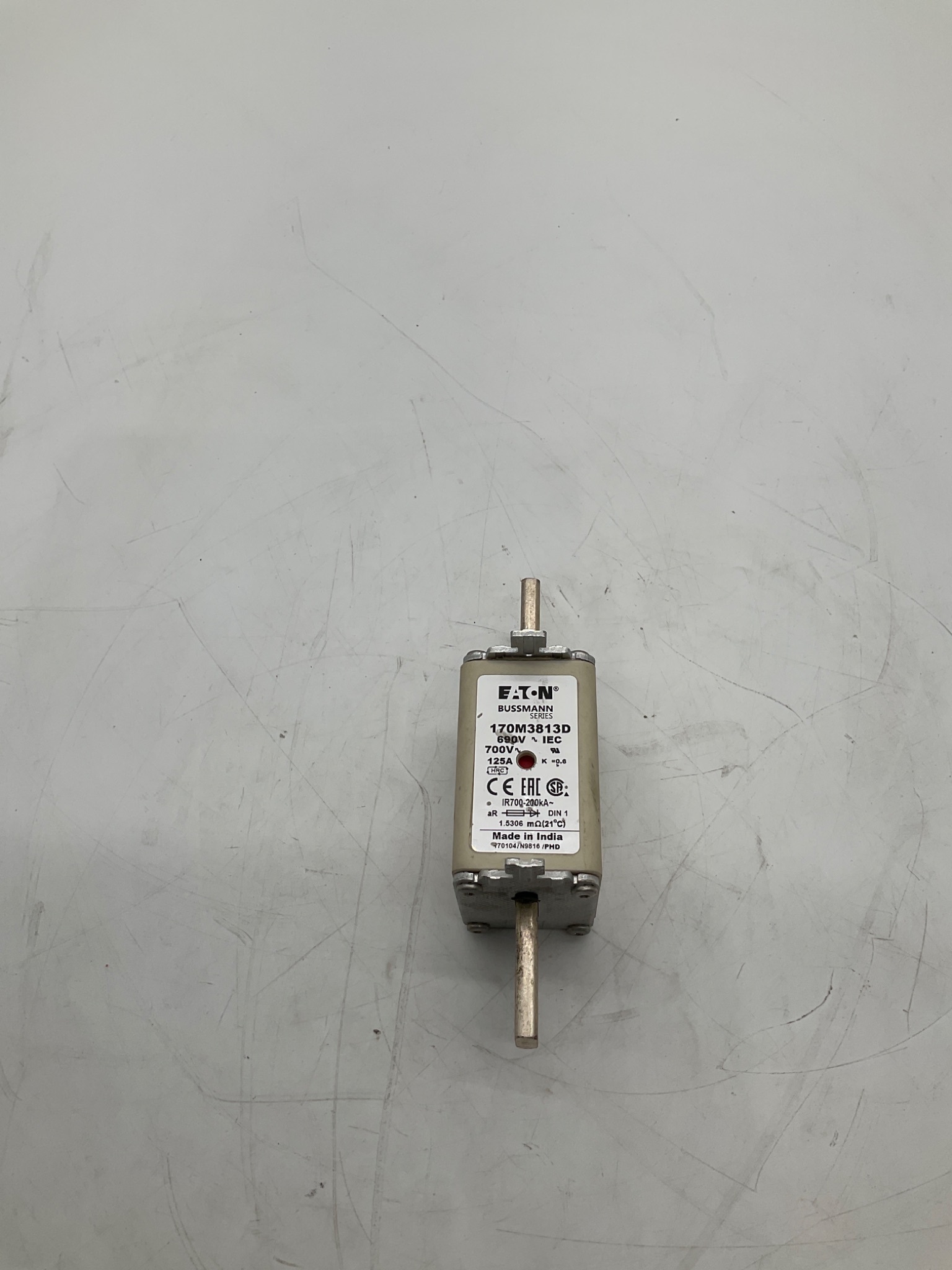 Eaton Bussmann 170M3813D Protistor Semiconductor Fuse 125A 690VAC NEW 3