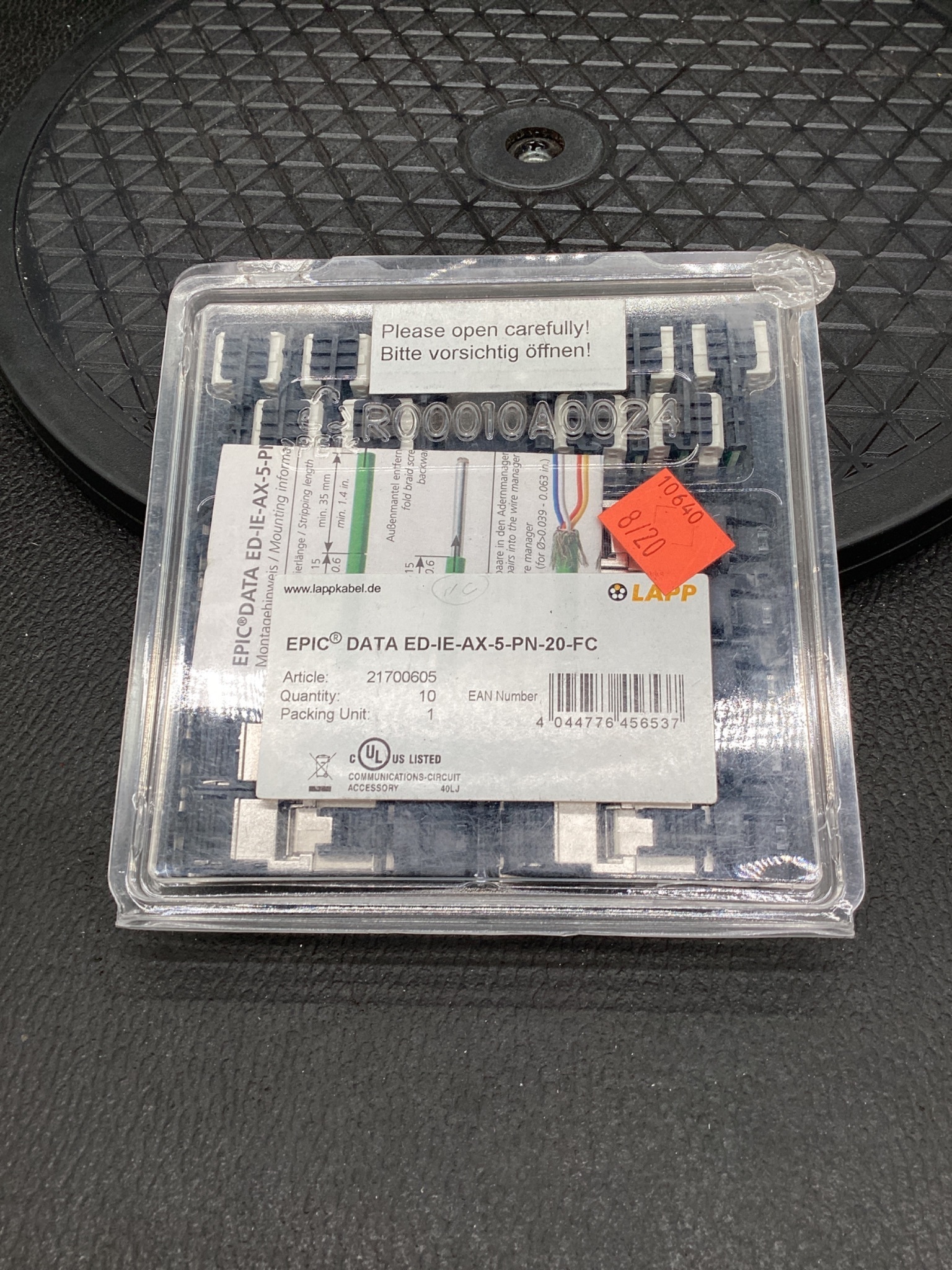 LAPP KABEL 21700605 EPIC DATA ED-IE-AX-5-PN-20-FC RJ45 Connector Kit NEW 2