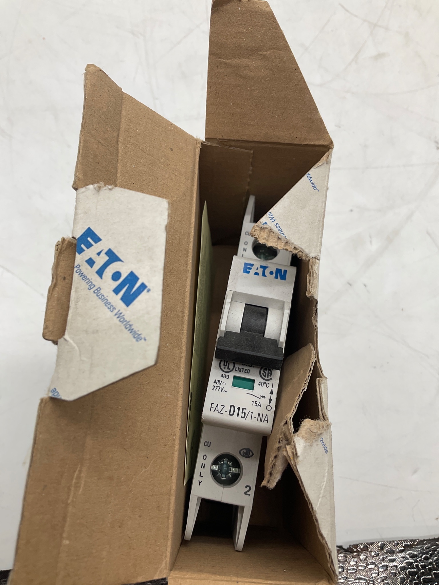 Eaton FAZ-D15/1-NA Miniature Circuit Breaker 1-Pole 15A NEW 4