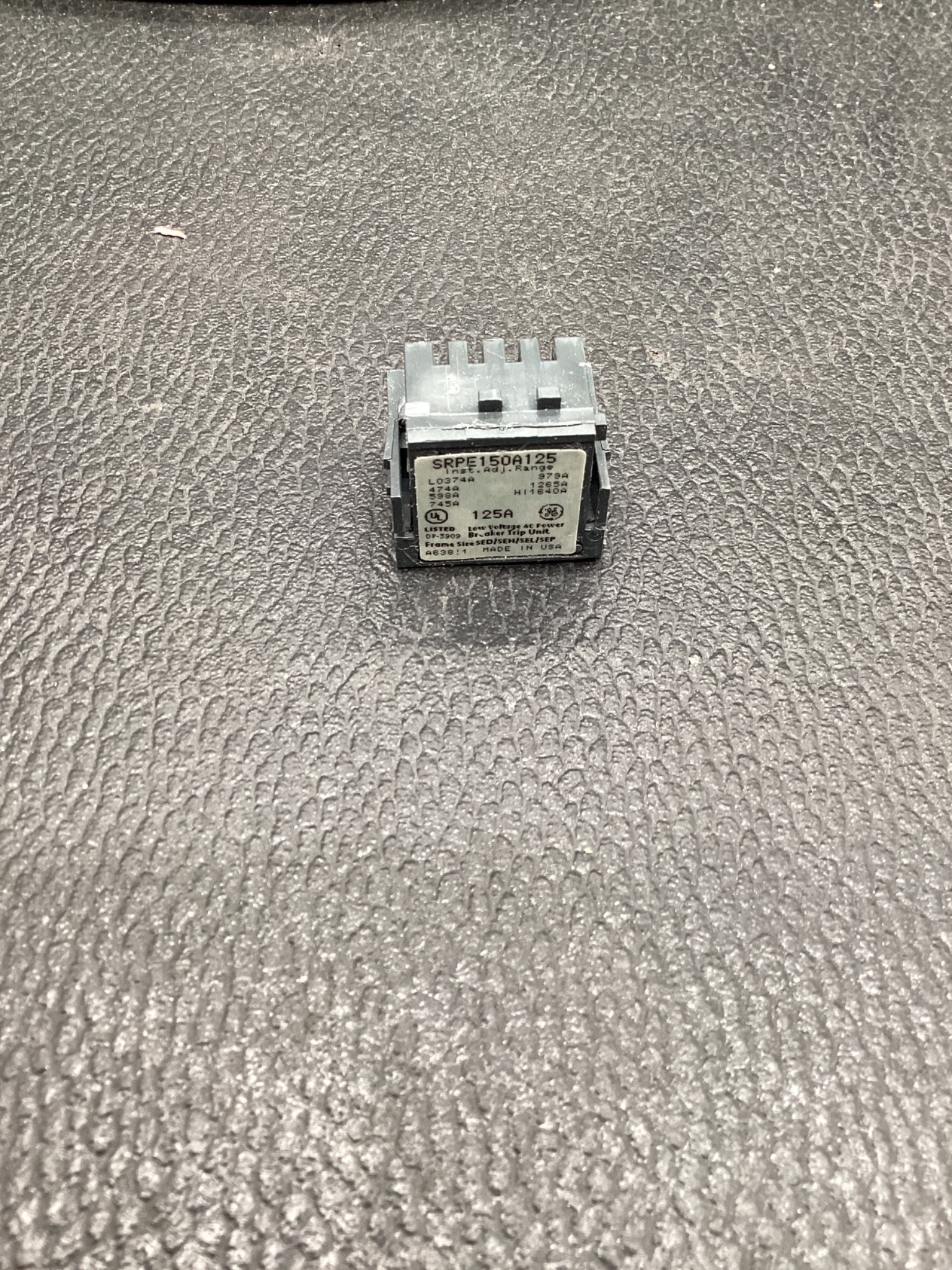 General Electric SRPE150A125 Spectra RMS Rating Plug 125A NEW 2