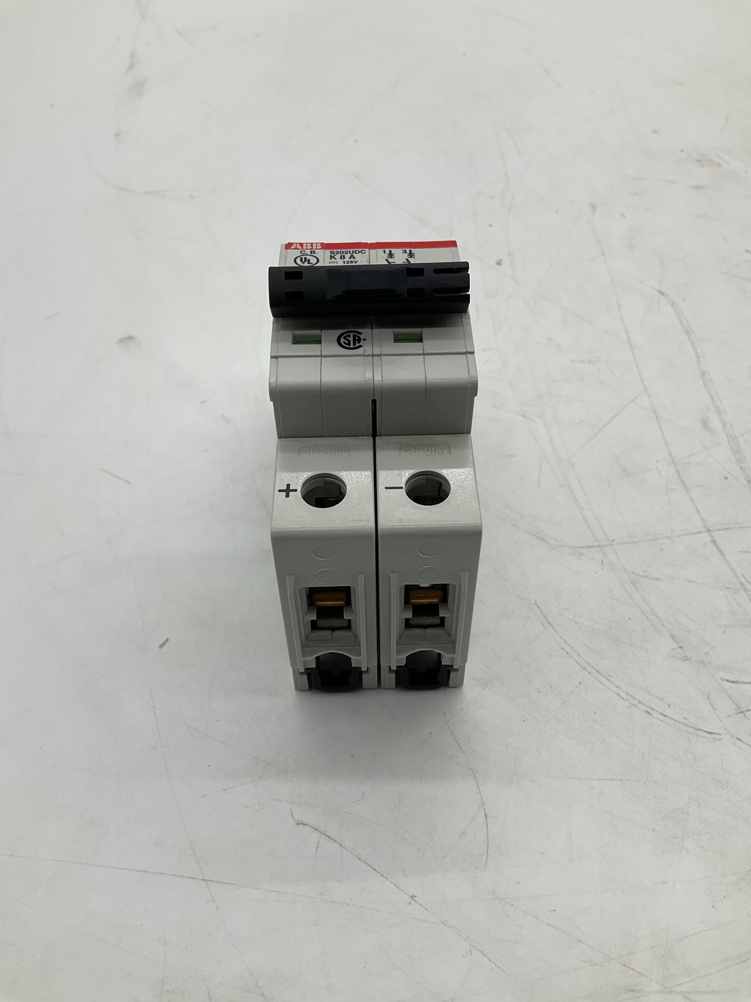 ABB S202UDC-K8A DC Miniature Circuit Breaker 2-Pole 8A USED 1