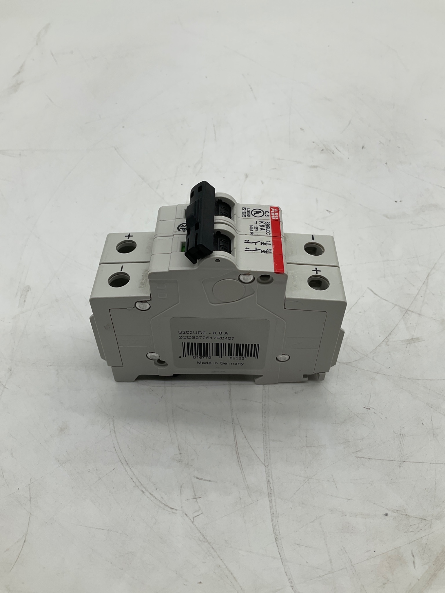 ABB S202UDC-K8A DC Miniature Circuit Breaker 2-Pole 8A USED 3