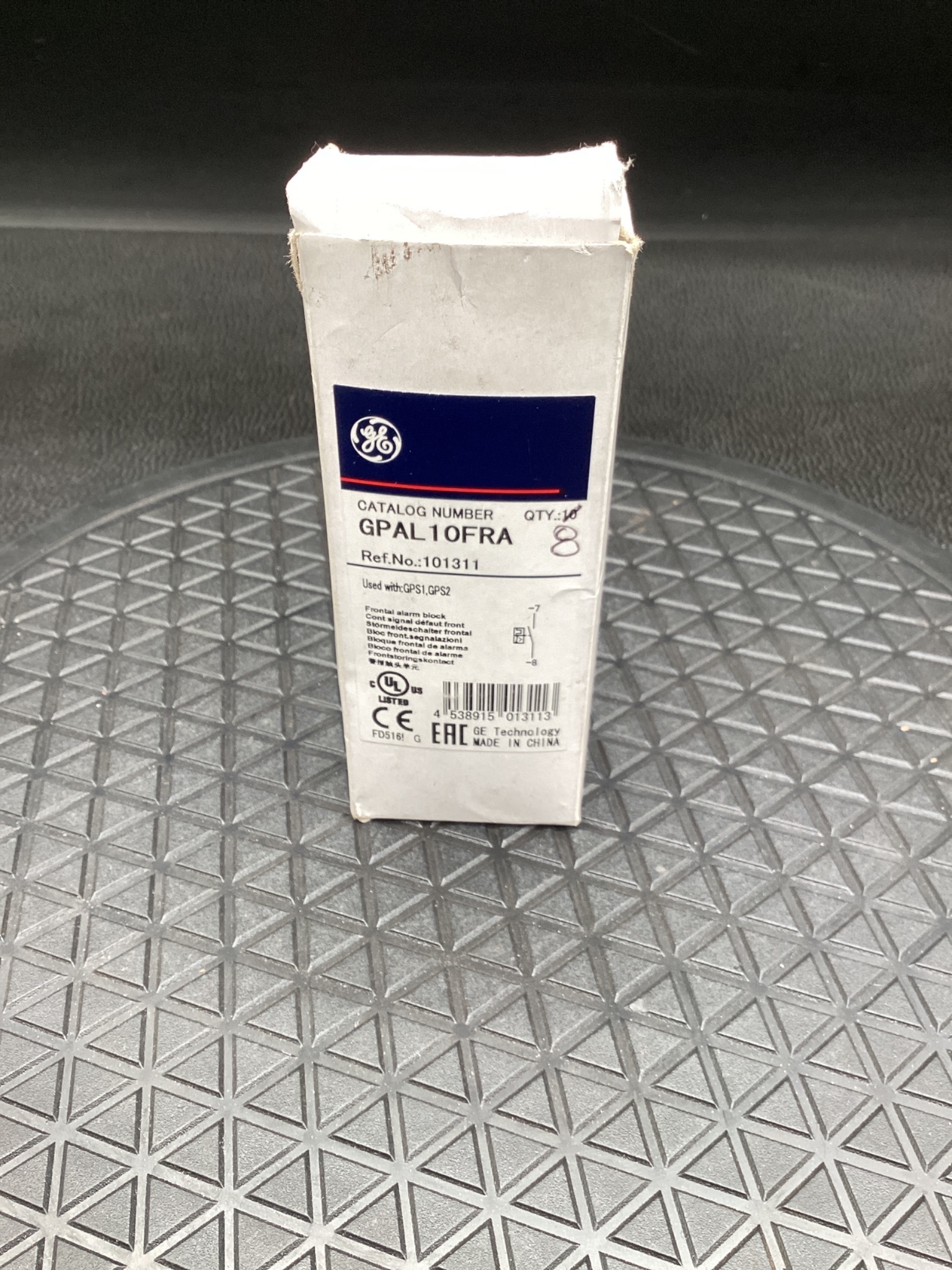 General Electric GPAL10FRA Front Alarm Block (Box of 8) NEW 1