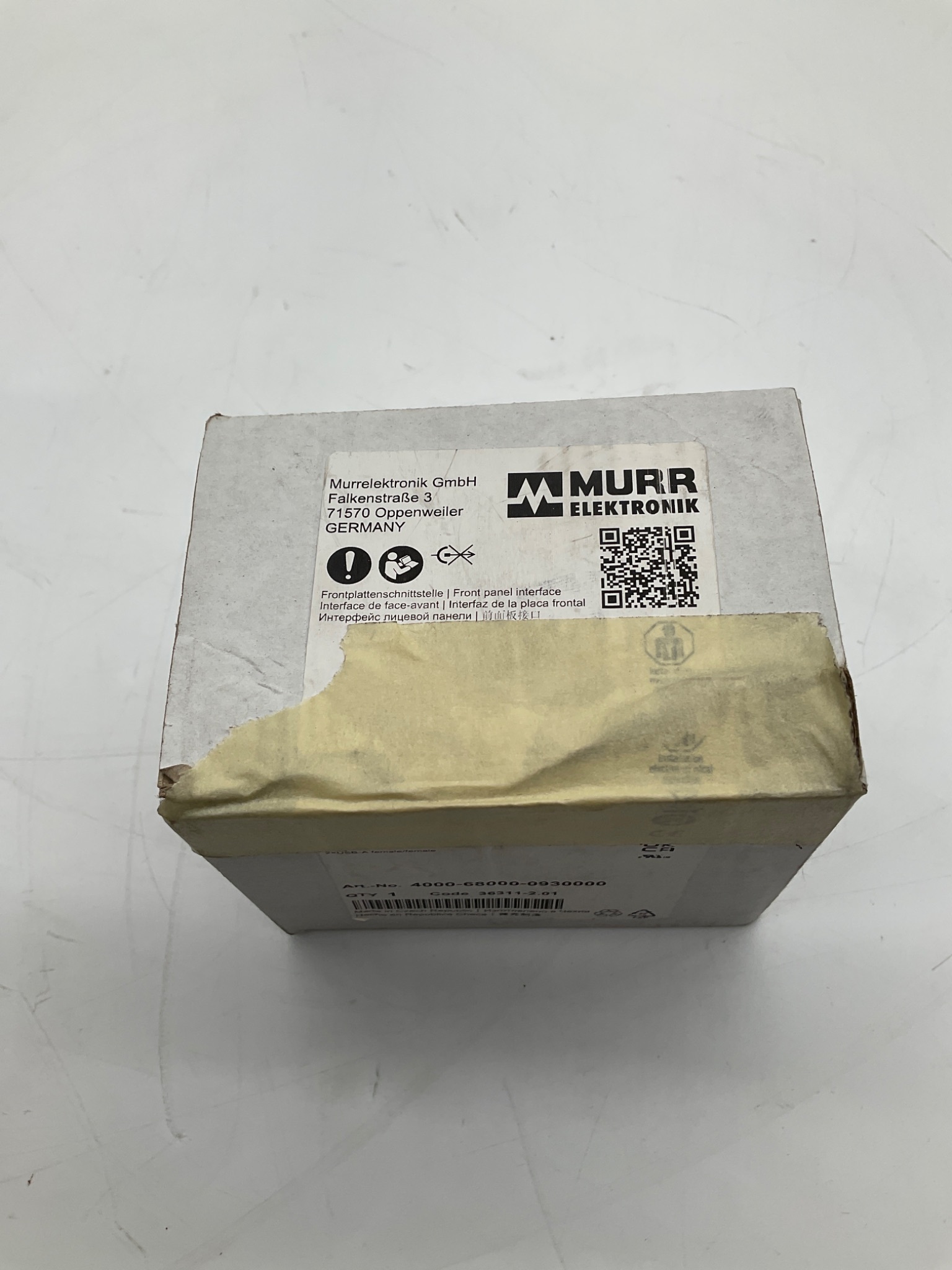Murr Elektronik 4000-68000-0930000 USB Coupler Female/Female NEW 0