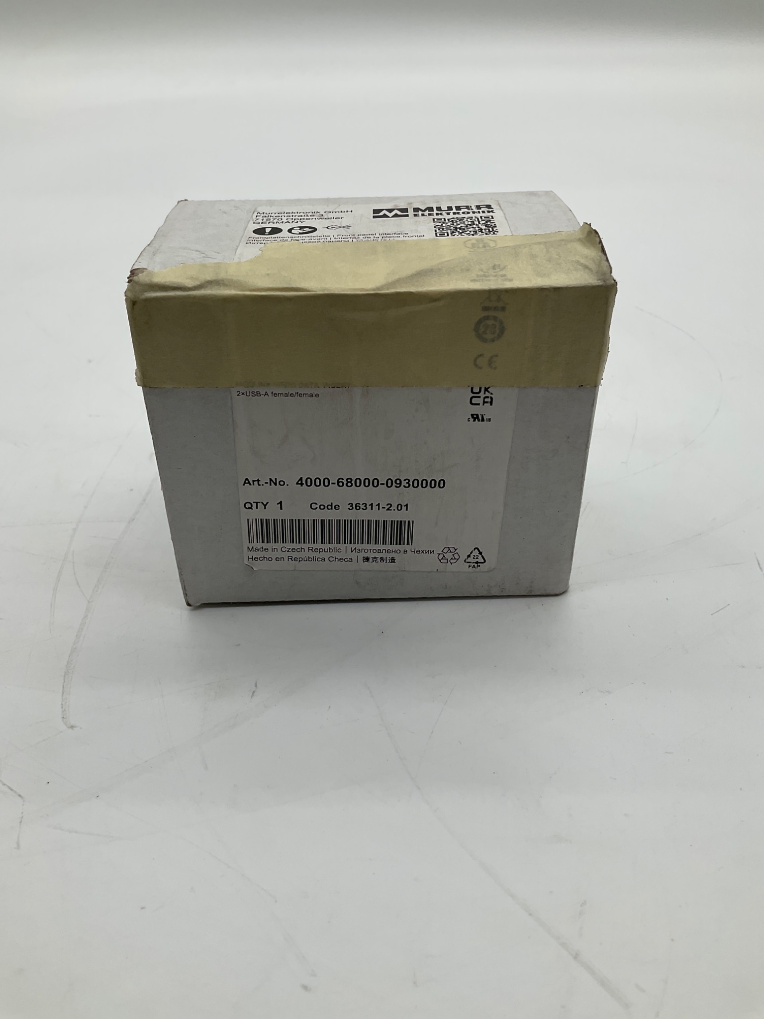 Murr Elektronik 4000-68000-0930000 USB Coupler Female/Female NEW 1