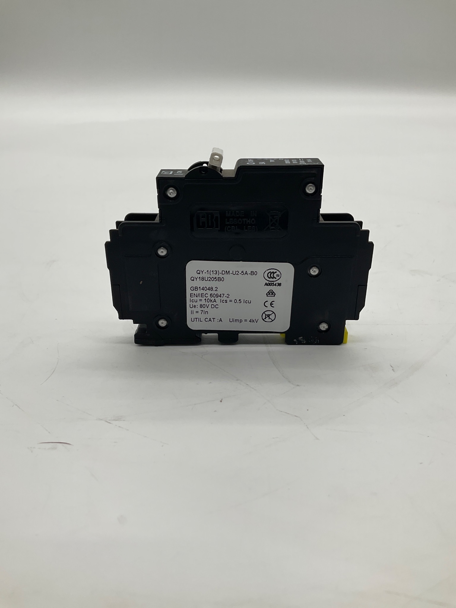 CBI Electric QY-1(13)-DM-U2-5A-B0 Hydraulic Magnetic Circuit Breaker 6.5A USED 2