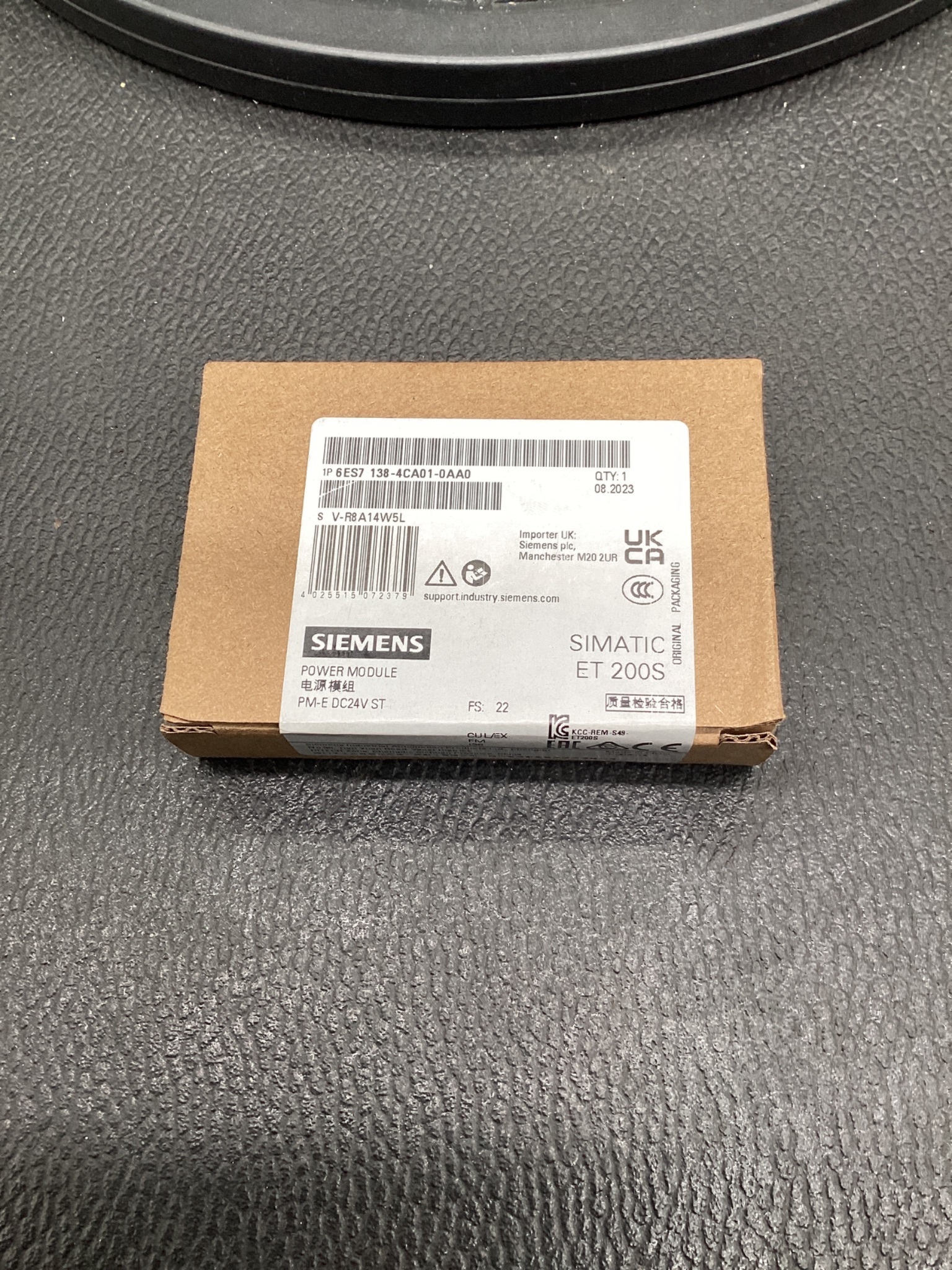 Siemens 6ES7 138-4CA01-0AA0 SIMATIC ET 200S Power Module PM-E DC24V ST NEW 2