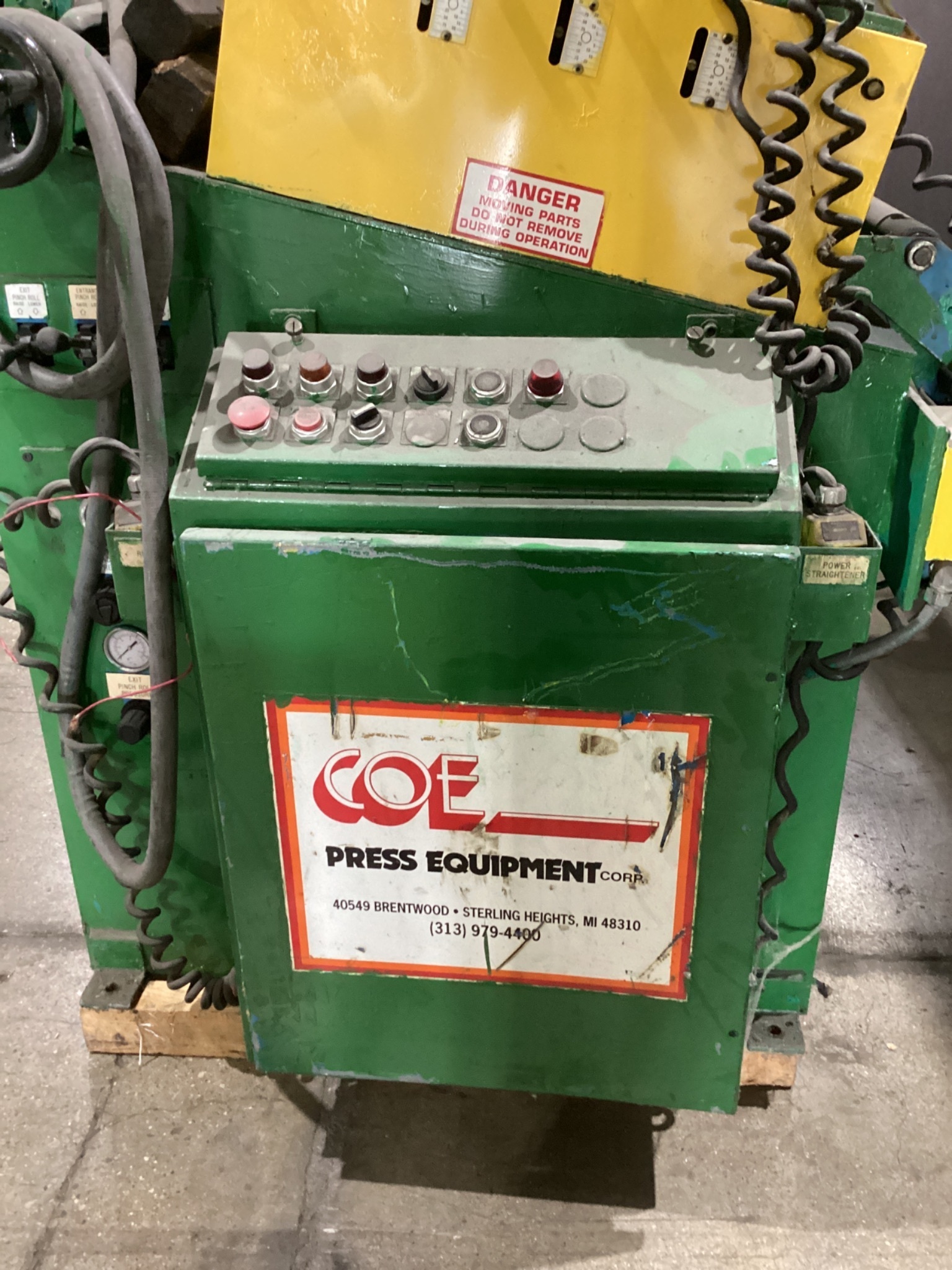 COE CPPS-PO-300-24 Powered Coil Straightener USED 2