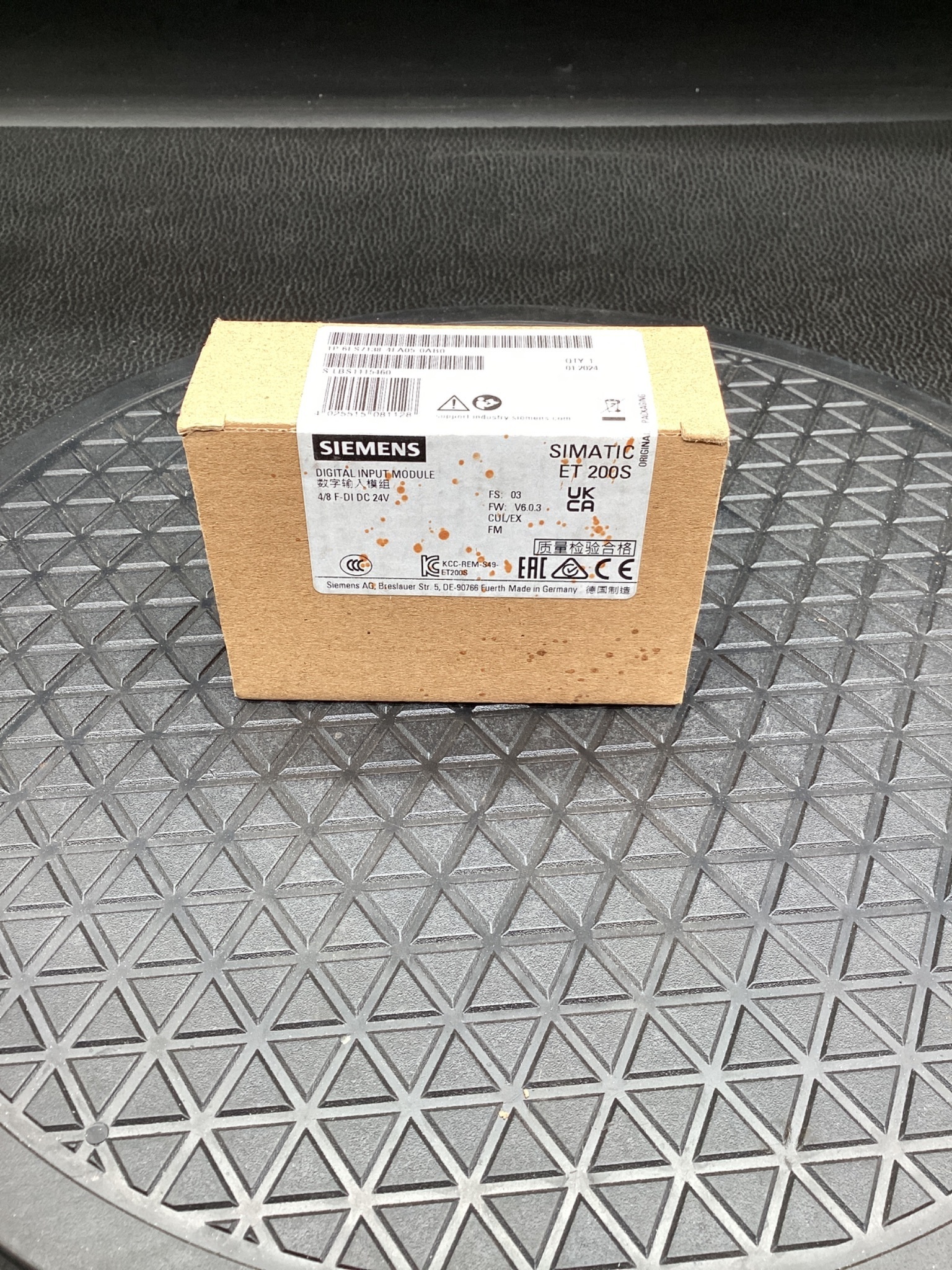 Siemens 6ES7 138-4FA05-0AB0 SIMATIC ET 200S Digital Input Module 4/8 F-DI DC24V NEW 1
