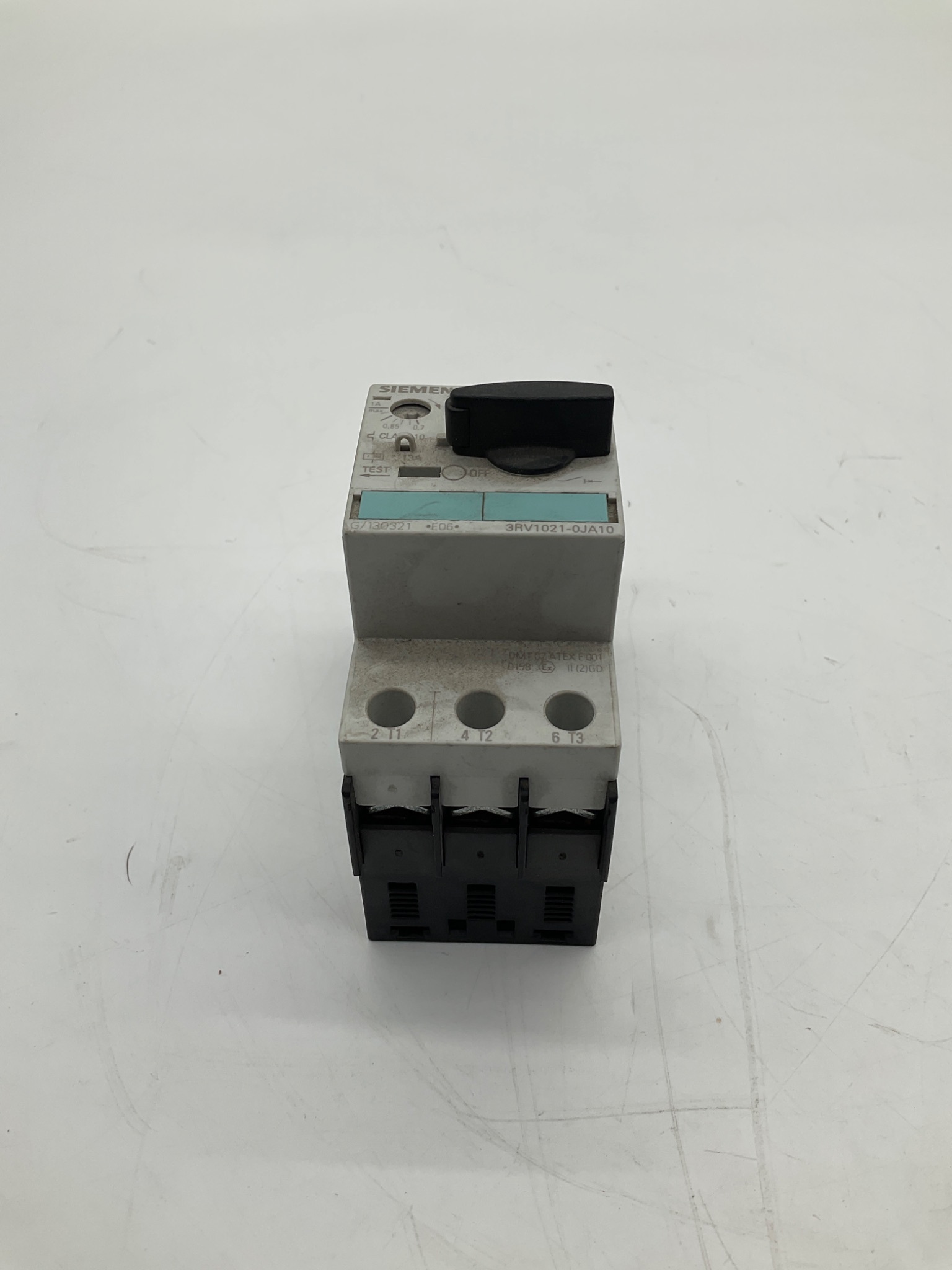 Siemens 3RV1021-0JA10 SIRIUS Motor Protection Circuit Breaker 0.7-1.0A USED 0