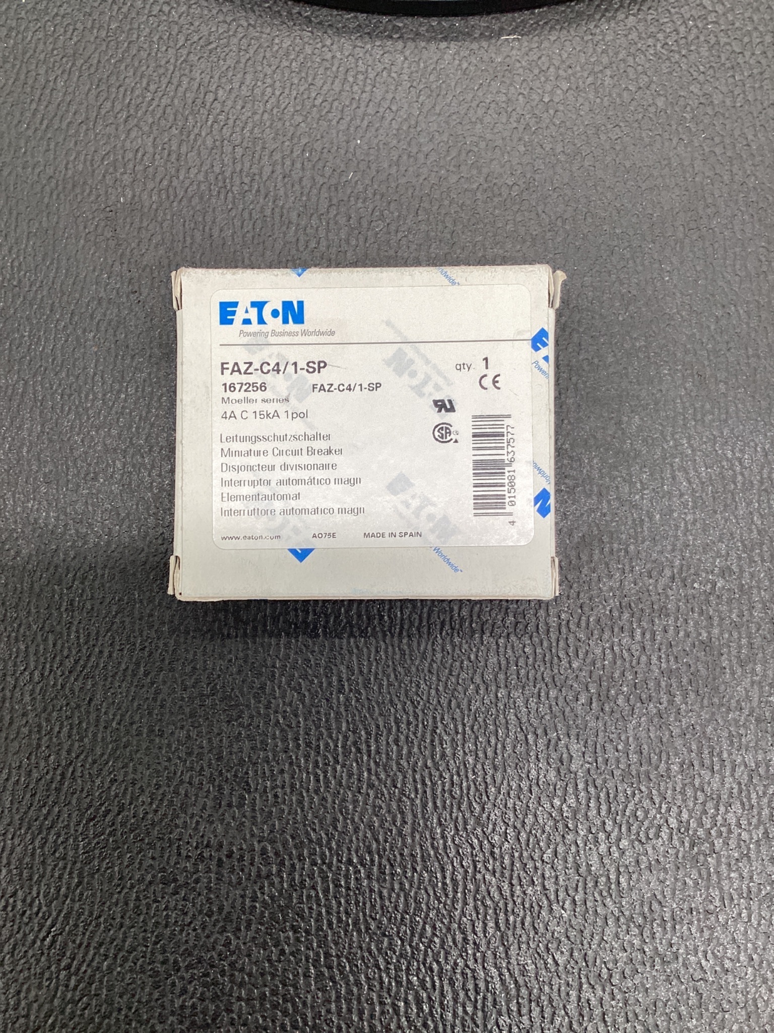 Eaton FAZ-C4/1-SP Miniature Circuit Breaker 4A 1-Pole NEW 1
