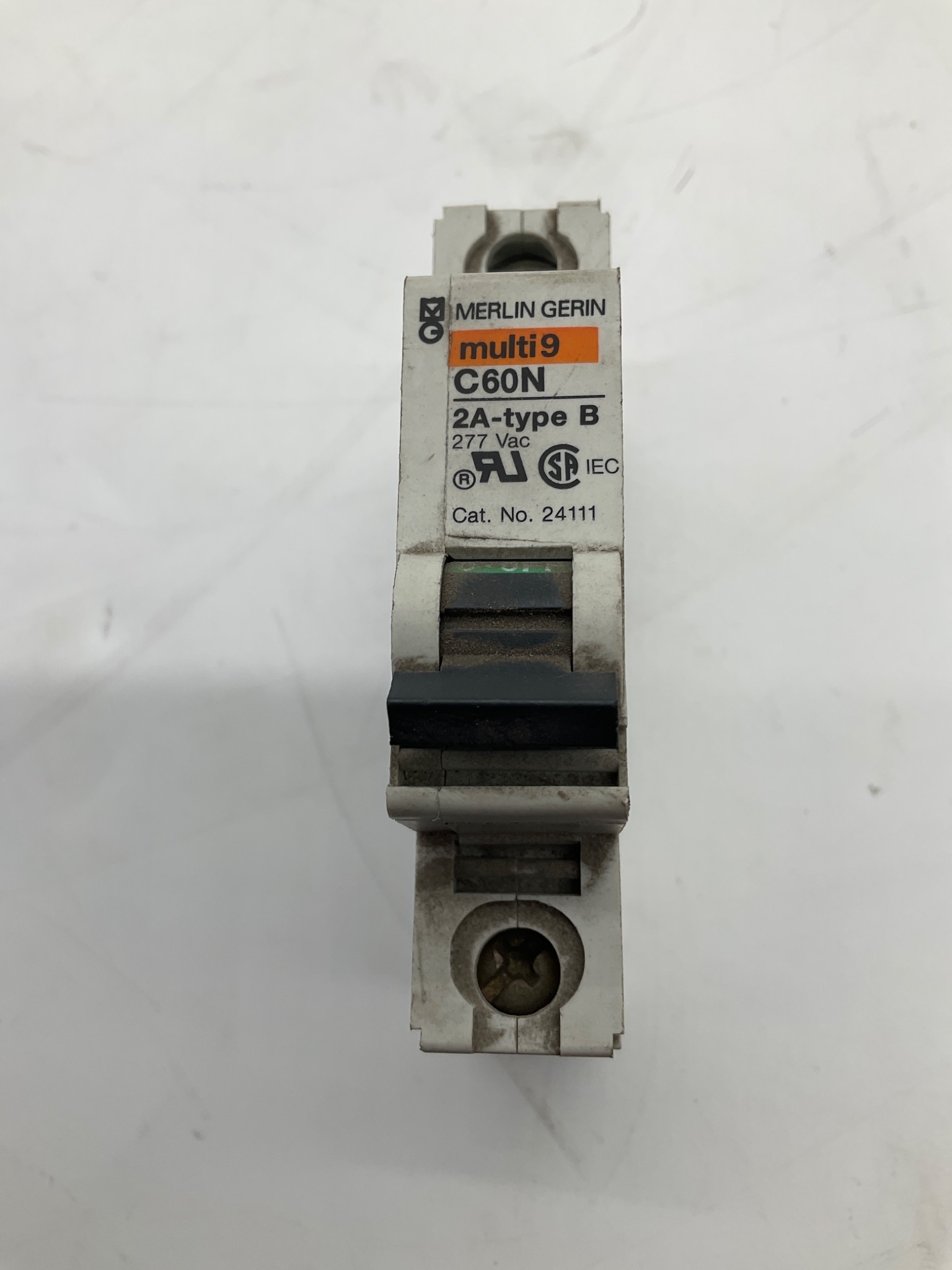 Merlin Gerin Multi 9 C60N 24111 Miniature Circuit Breaker 2A 1-Pole USED 2