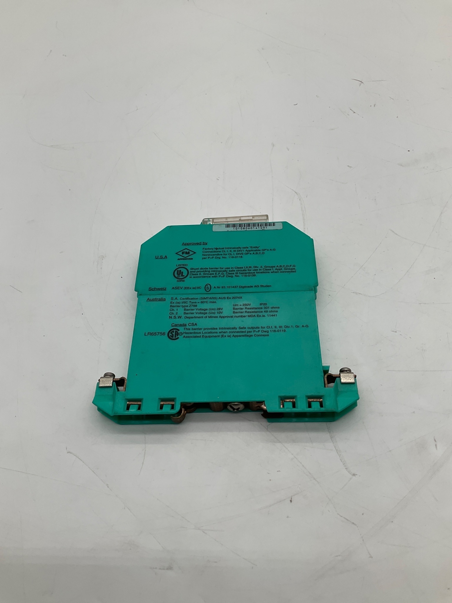 Pepperl+Fuchs Z788 SafeSnap Z-Series Zener Barrier USED 2