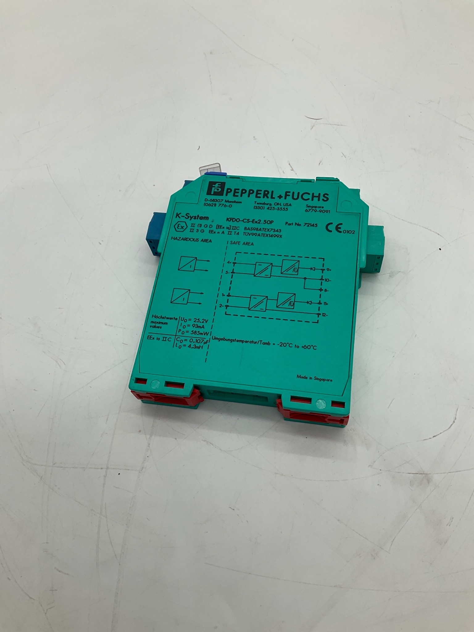 Pepperl+Fuchs KFD0-CS-Ex2.50P 72145 Isolated Barrier USED 2