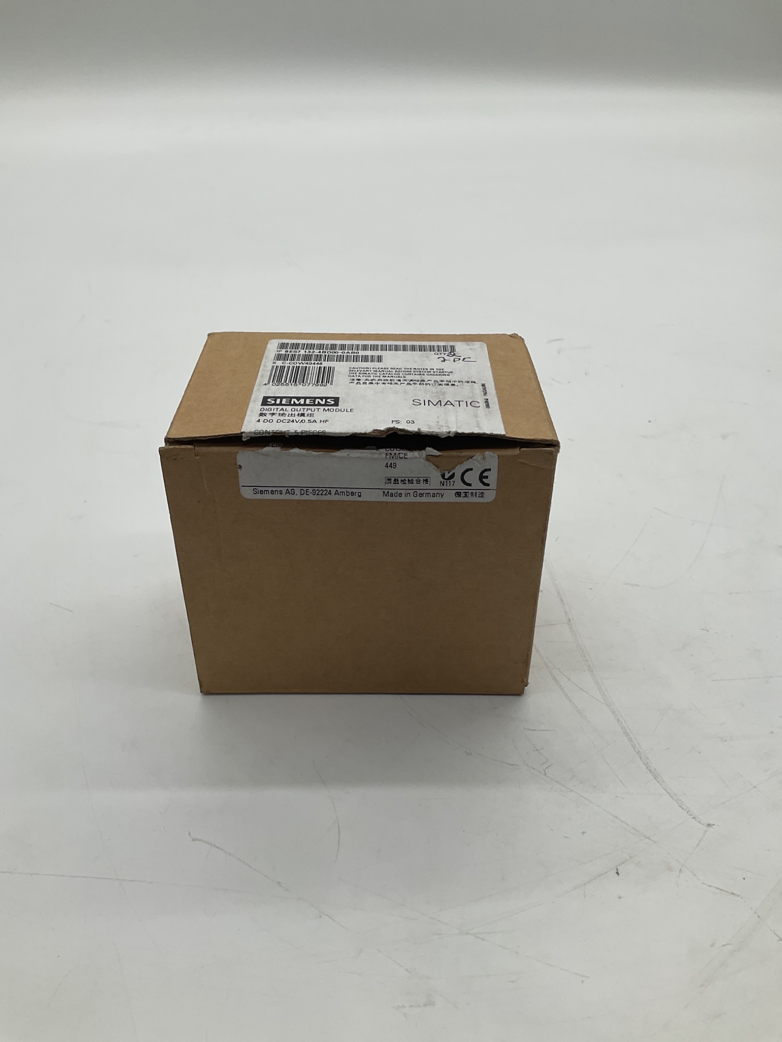 Siemens 6ES7 132-4BD00-0AB0 SIMATIC ET 200S Digital Output Module (Box of 2) NEW 2