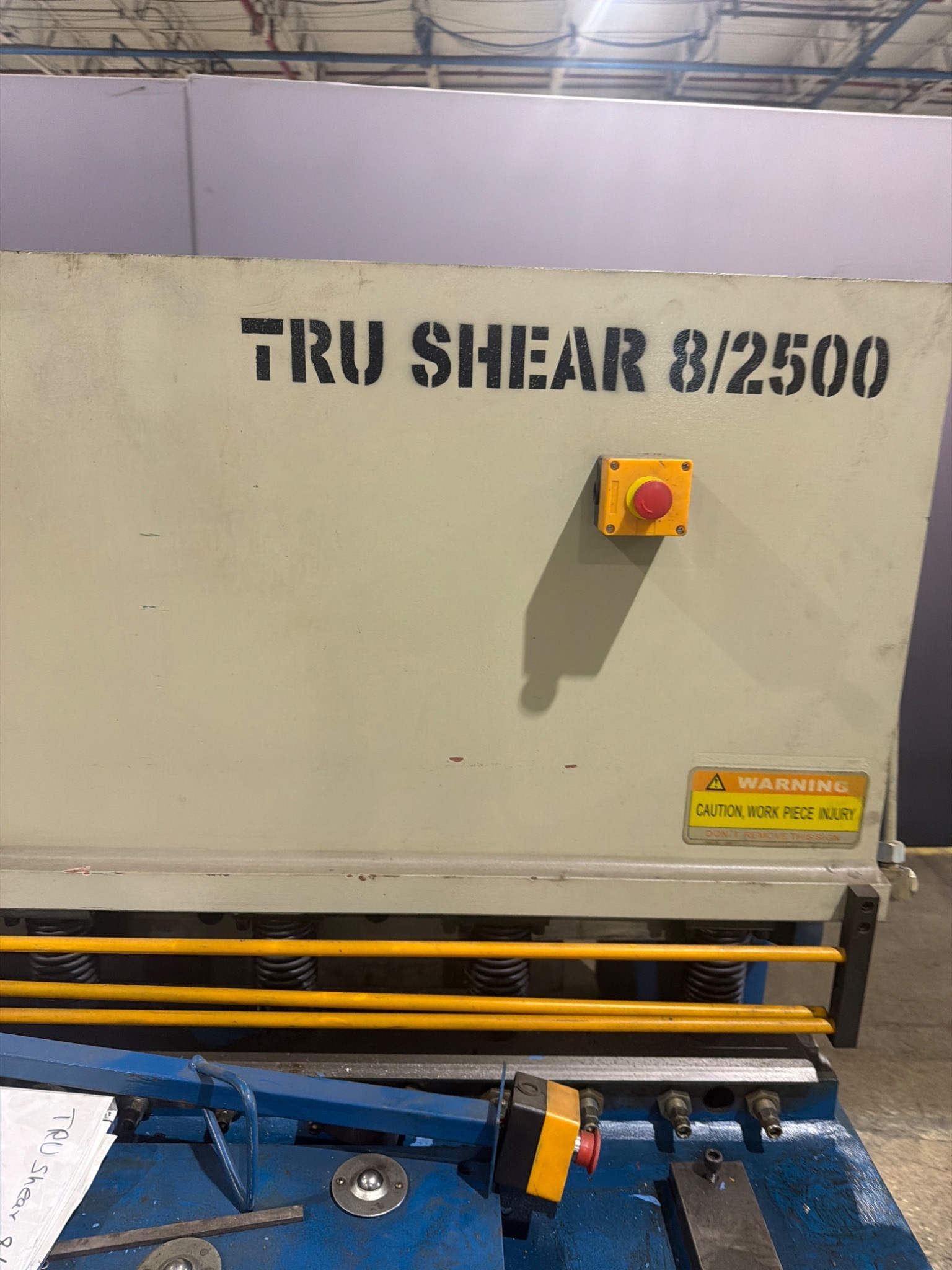 10'x1/4" HTC Model 250-10A Hydraulic Shear Used 3