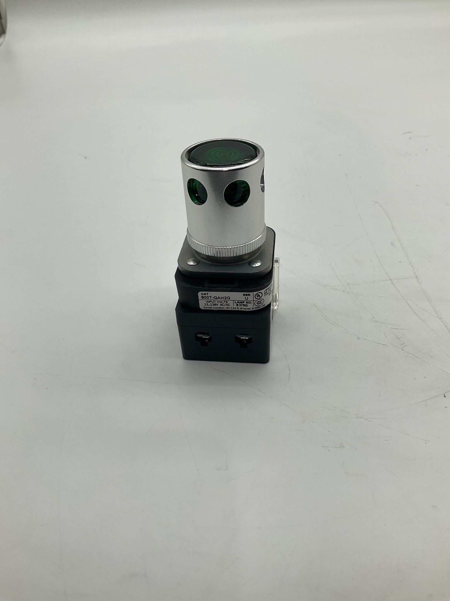 Allen-Bradley 800TC-N374 Green LED Pilot Light 12-130V AC/DC NEW 0