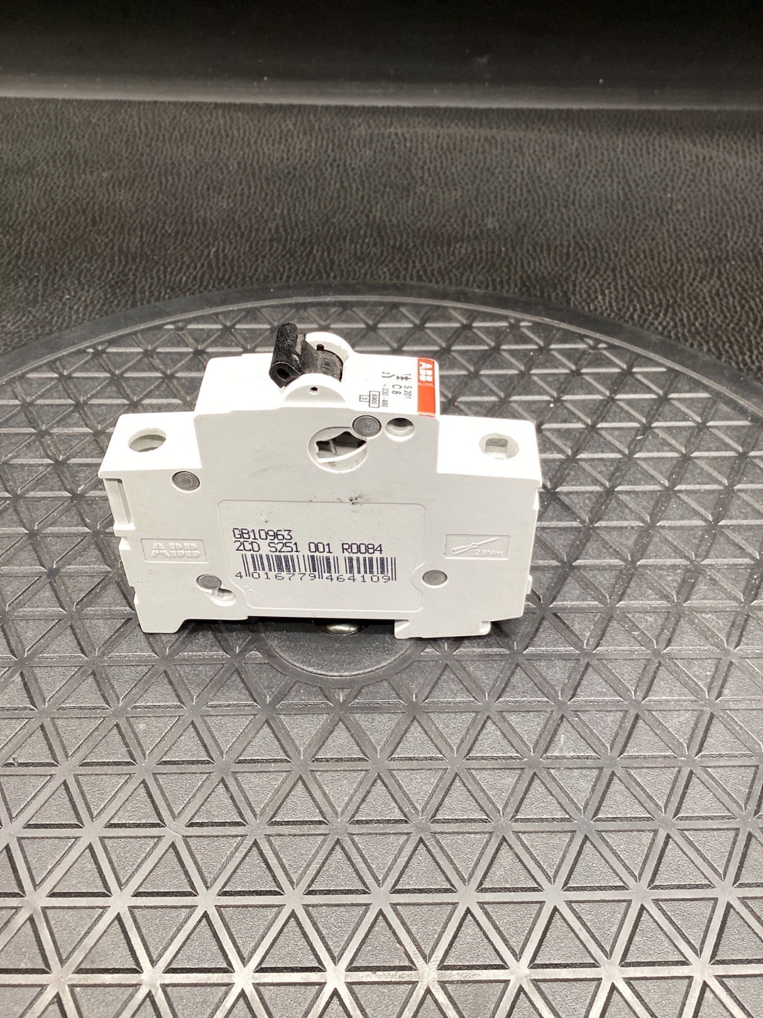 ABB S201 C8 Miniature Circuit Breaker 8A 1-Pole USED 1