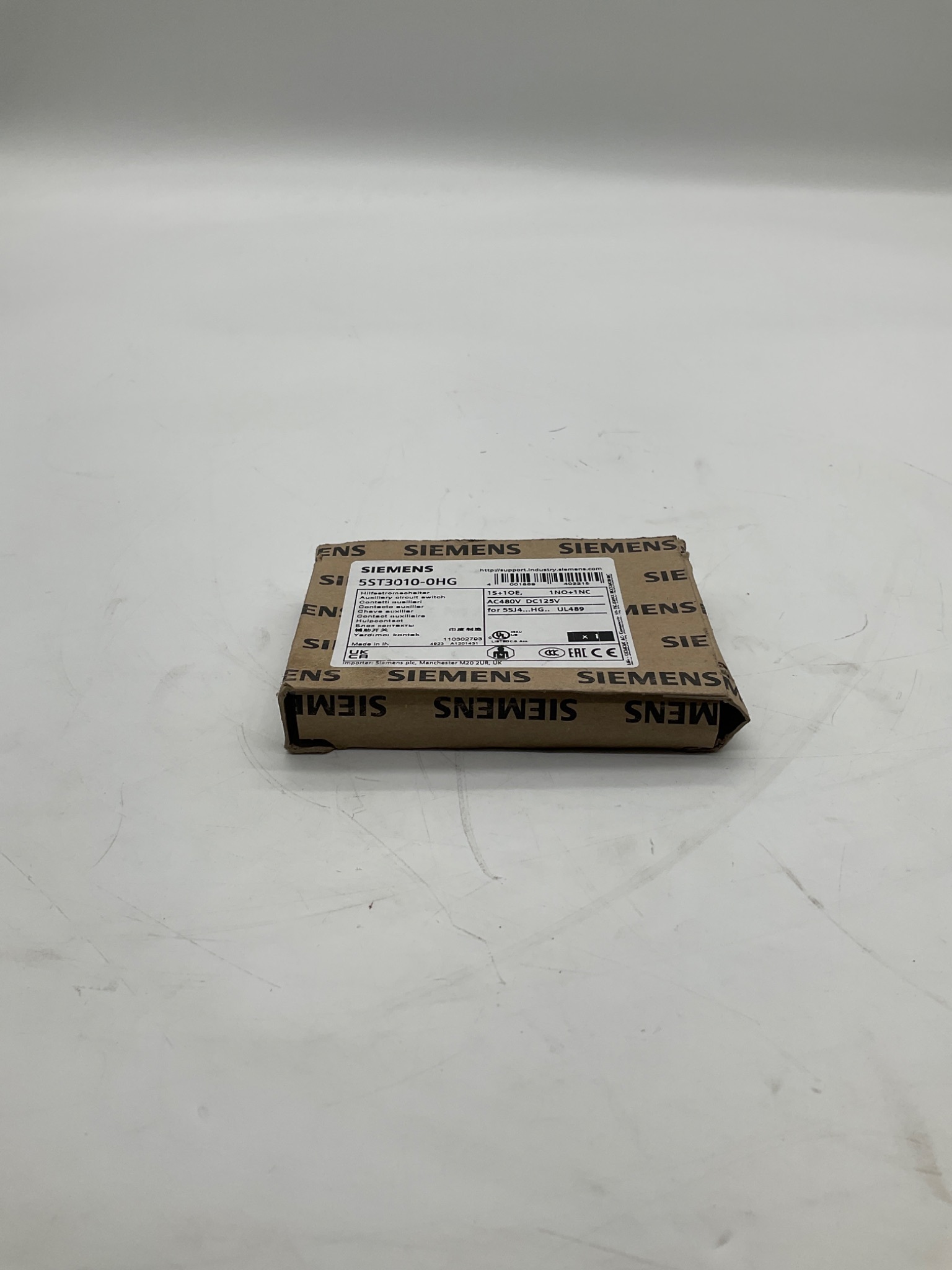 Siemens 5ST3010-0HG Auxiliary Circuit Switch 1NO+1NC NEW 0