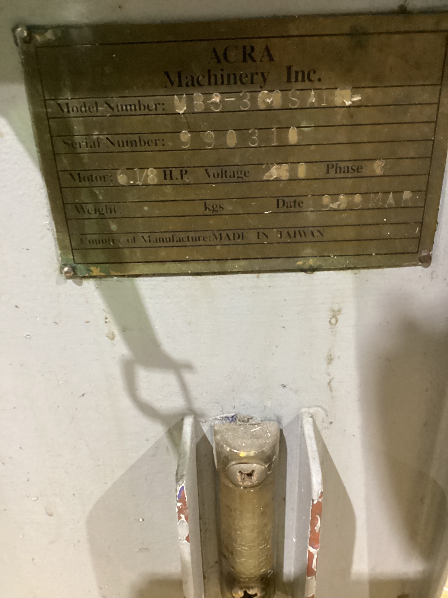 ACRA MBS-36016H HORIZONTAL BANDSAW USED 4