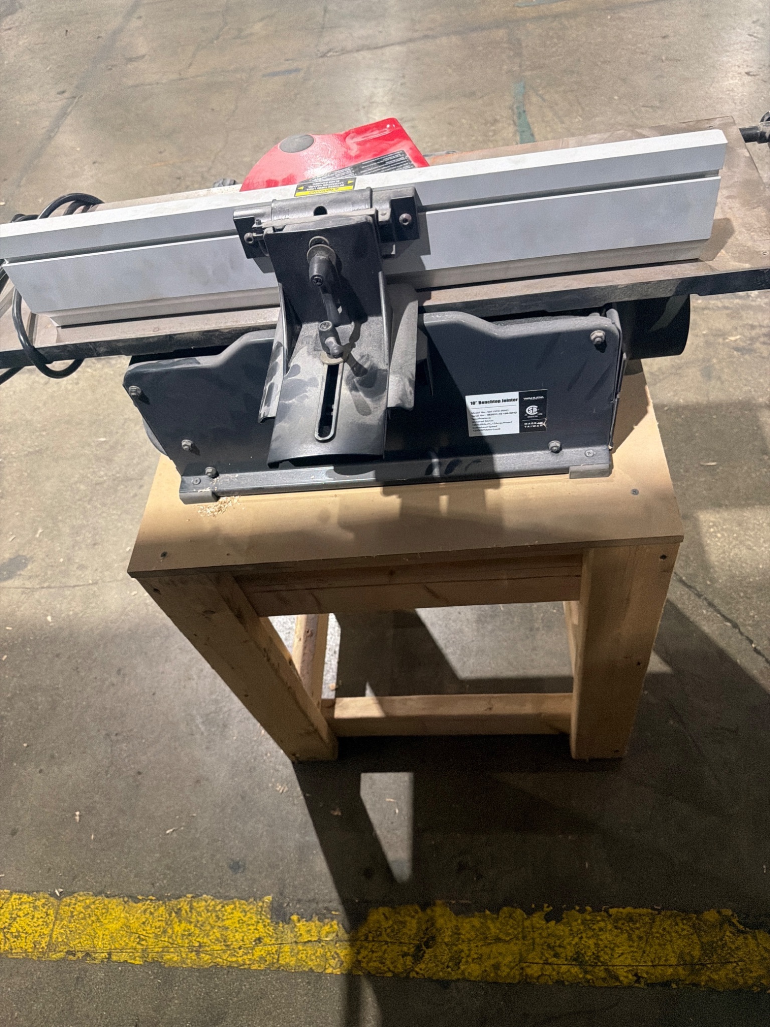 WAHUDA 50110CC-WHD 10 Inch Benchtop Jointer USED 4