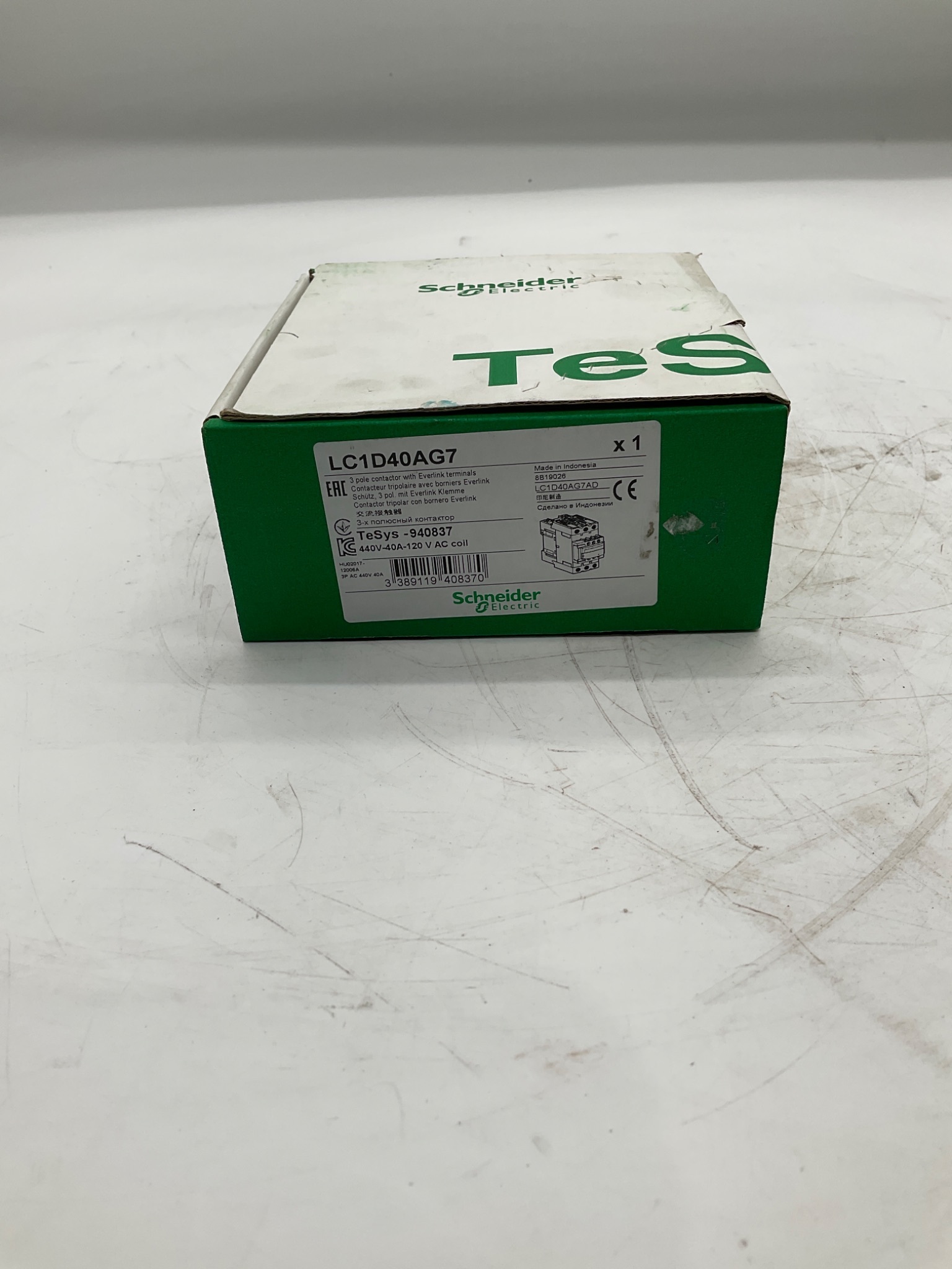 SCHNEIDER ELECTRIC LC1D40AG7 3P Contactor NEW 1