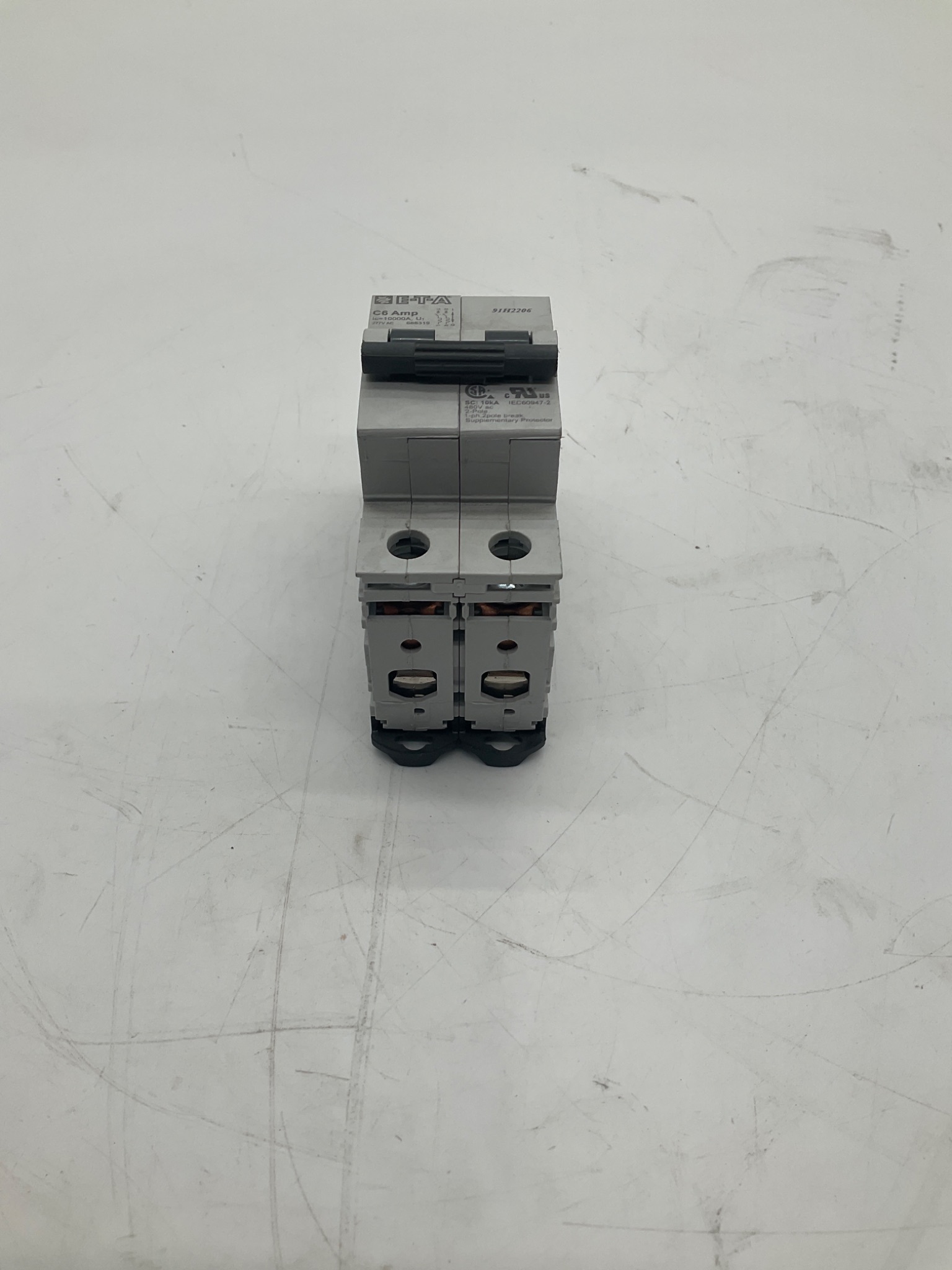 ETA 6PCH3116894893 Supplementary Protector C6A 2-Pole USED 1