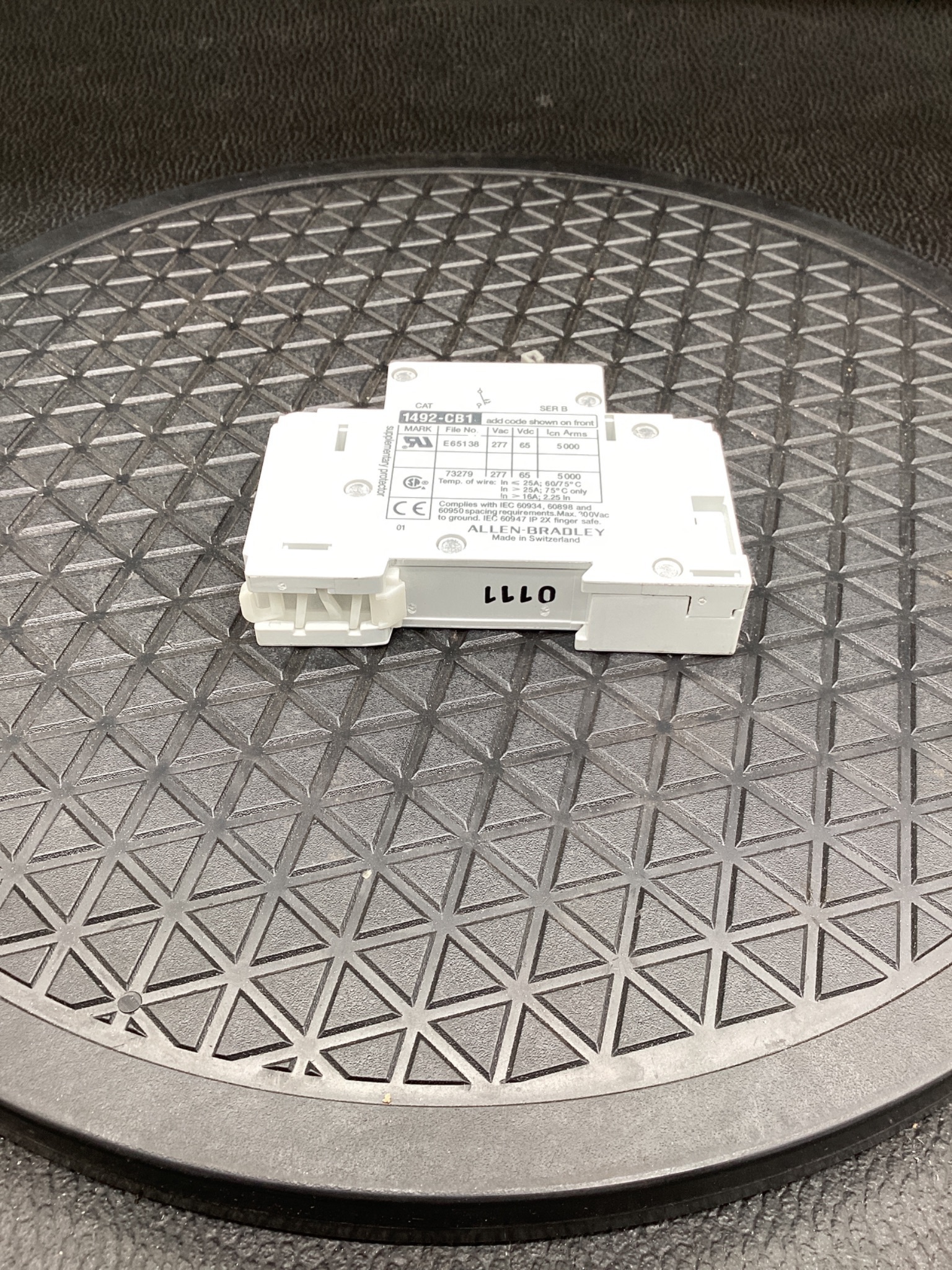 Allen-Bradley 1492-CB1 Supplementary Protector 50A 1-Pole USED 2