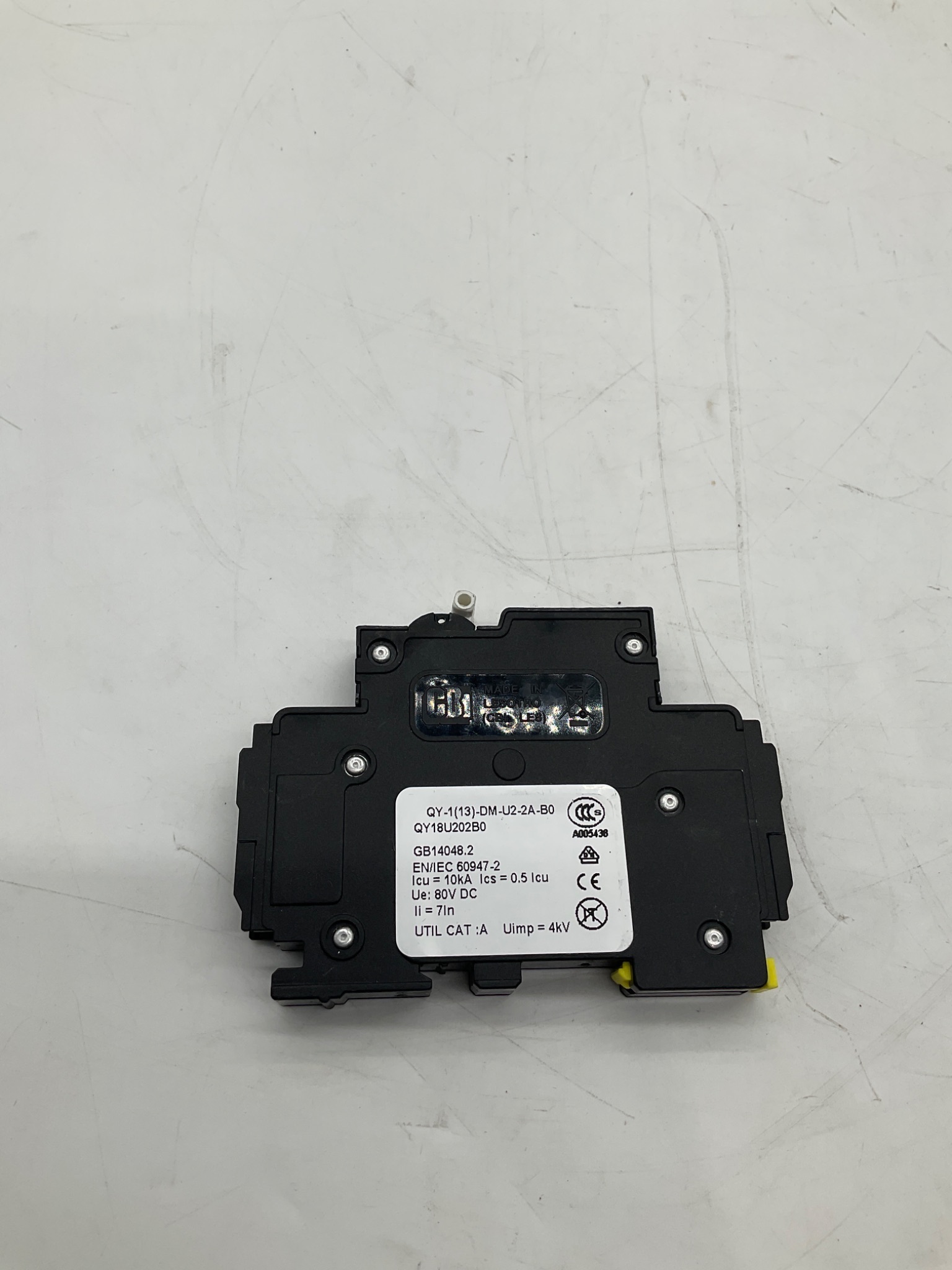 CBI Electric QY-1(13)-DM-U2-2A-B0 Hydraulic Magnetic Circuit Breaker 2.6A USED 3