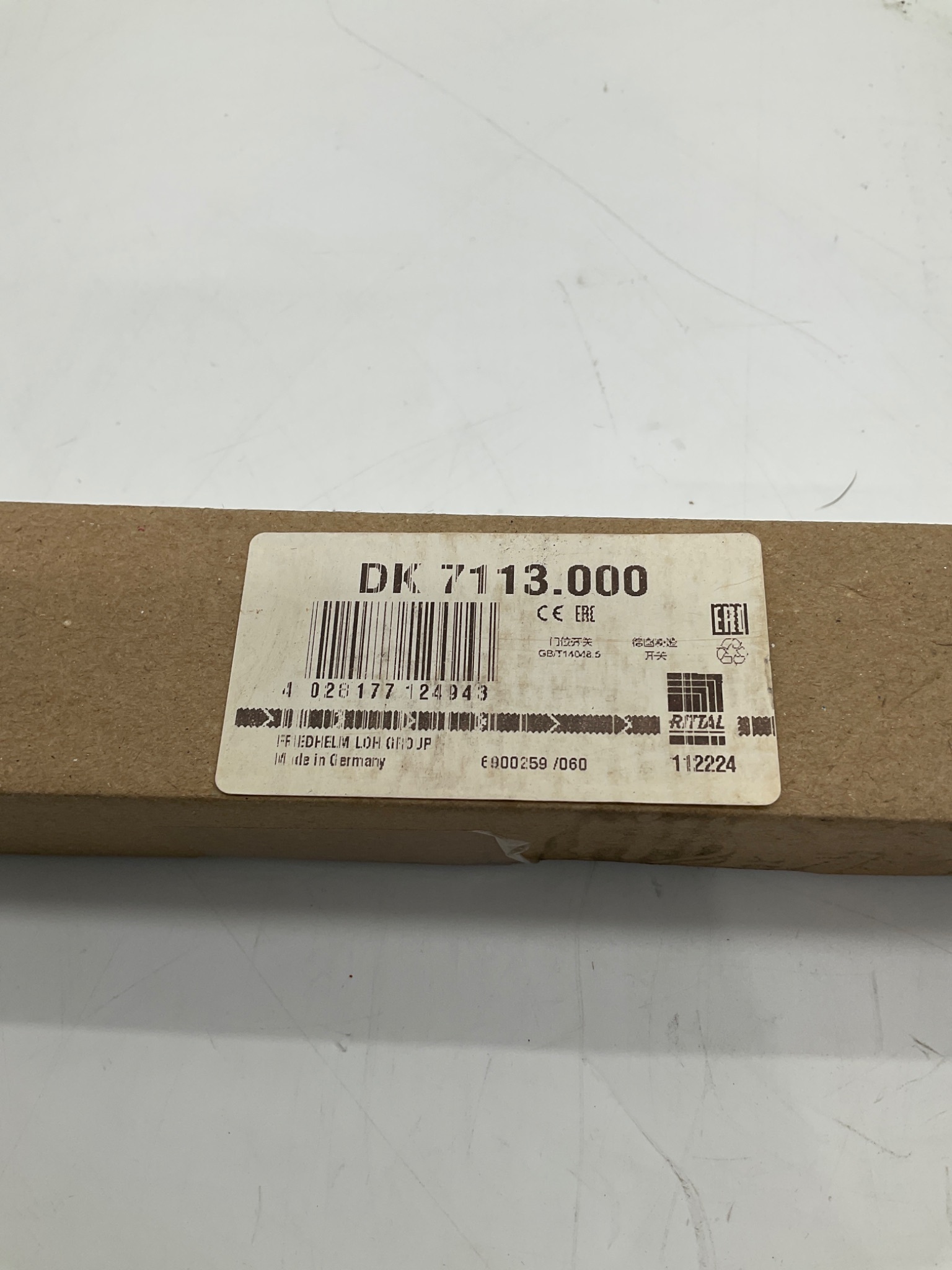 Rittal DK 7113.000 Mini-PLS Grounding Rail 1000mm NEW 1