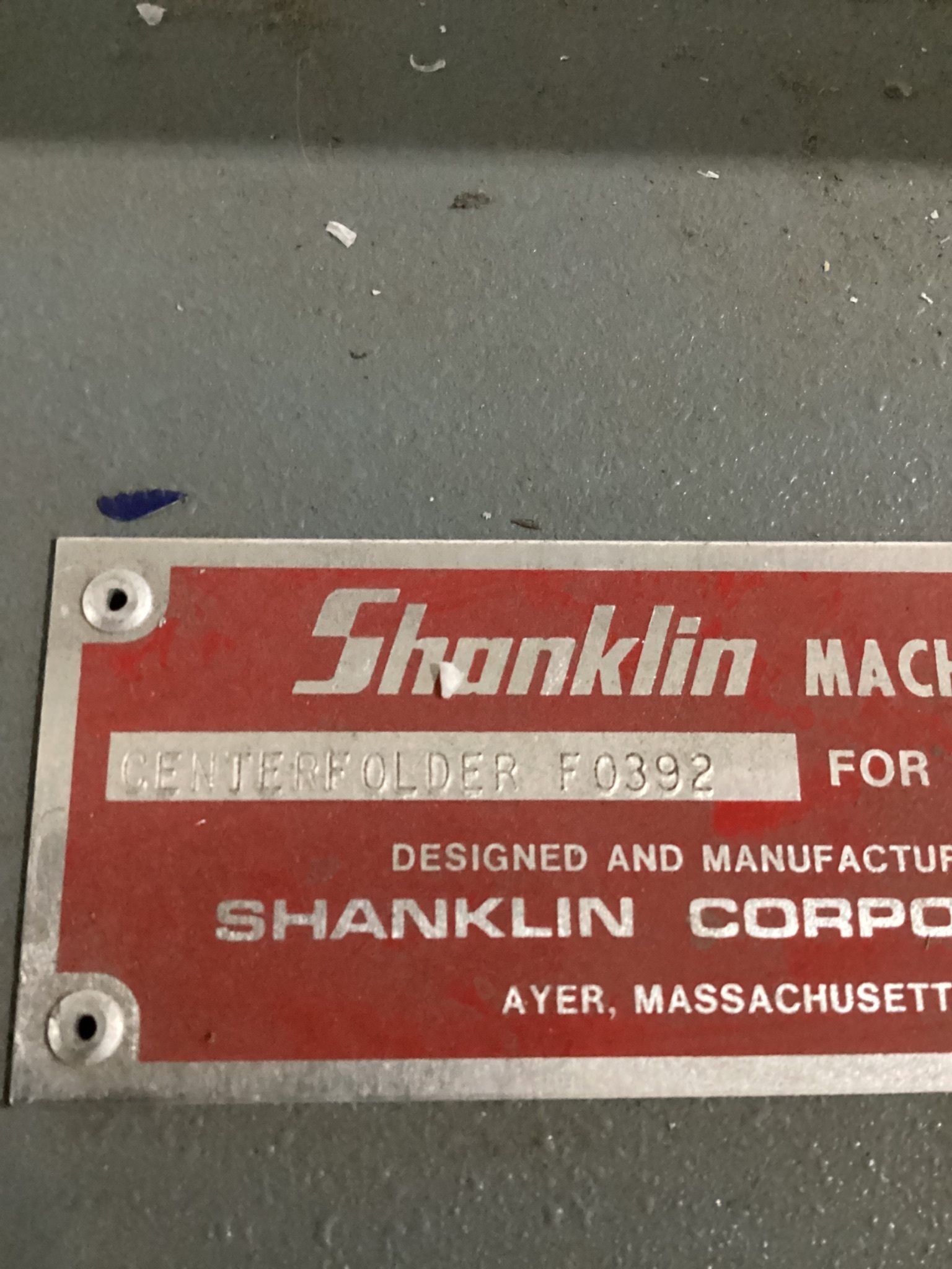 Shanklin F0392 Centerfolder USED 1
