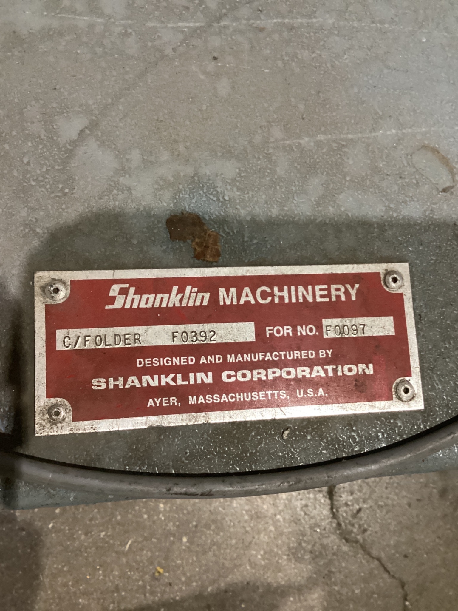 Shanklin C/Folder F3088 Centerfolder USED 4