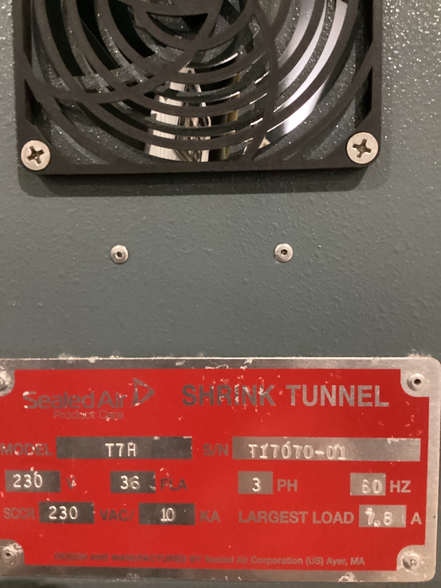 Sealed Air T7H Shrink Tunnel USED 4