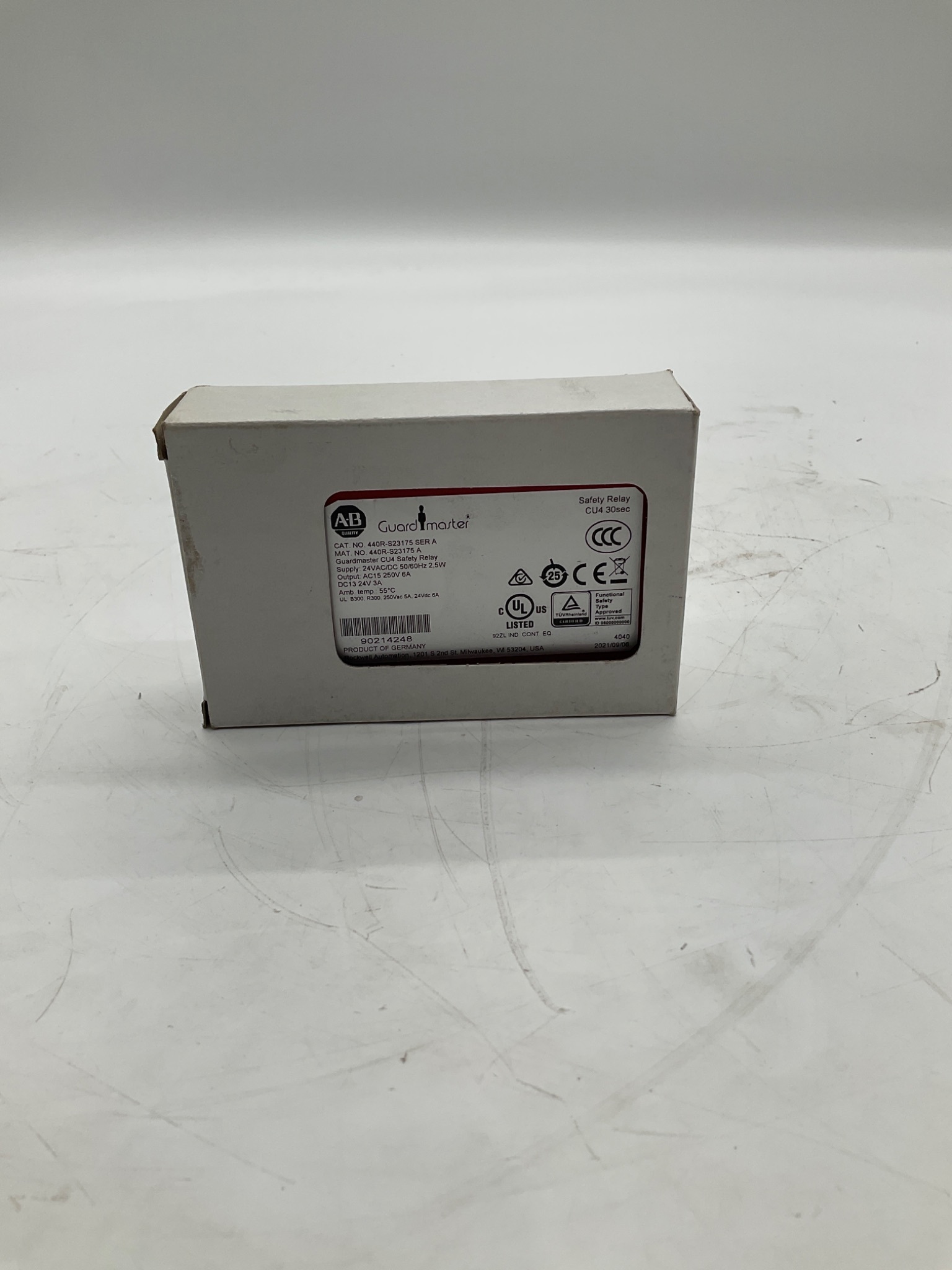 Allen-Bradley 440R-S23175 Guardmaster CU4 Safety Relay 30 Sec NEW 0