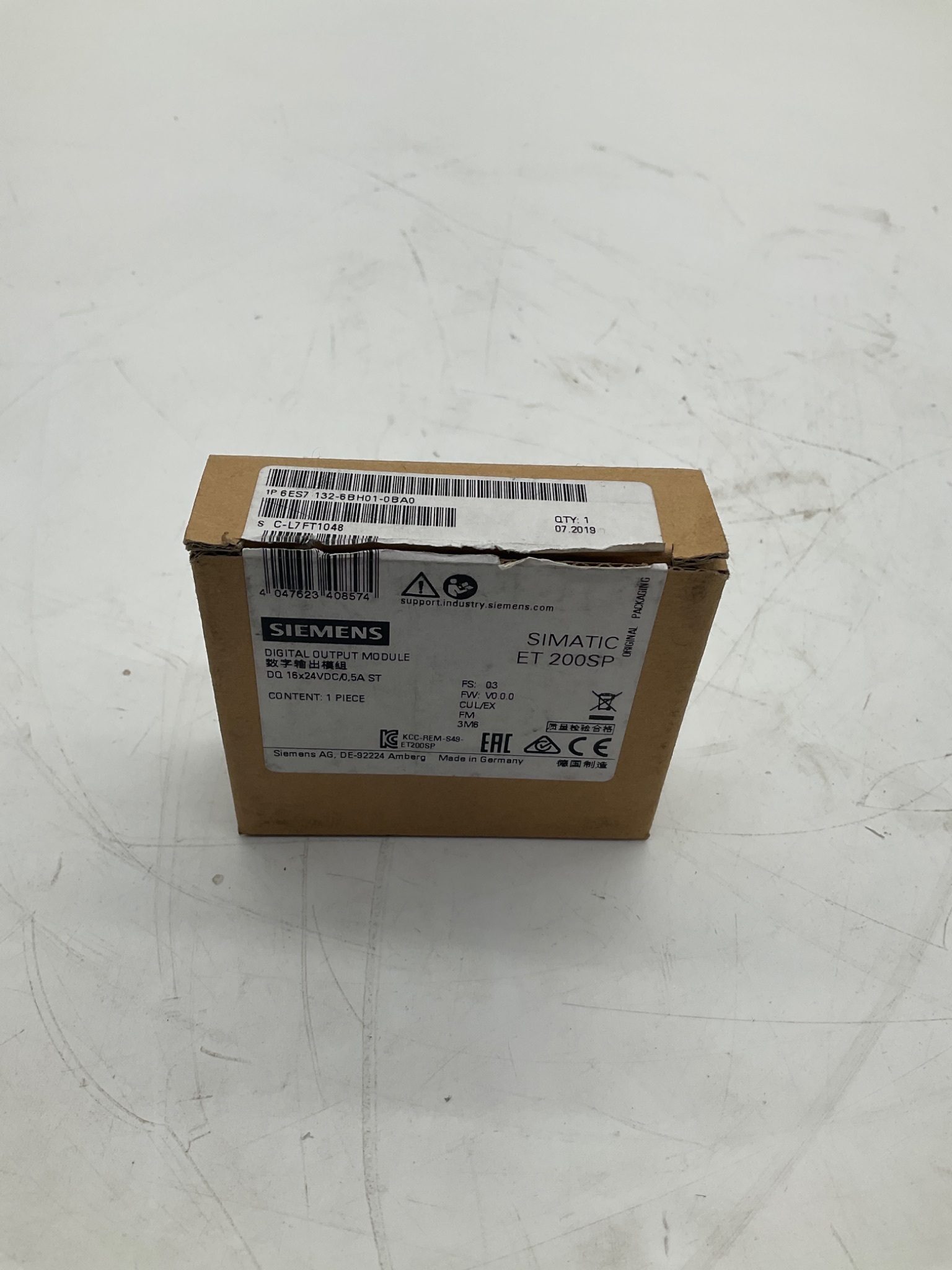 Siemens 6ES7 132-6BH01-0BA0 SIMATIC ET 200SP Digital Output Module NEW 0