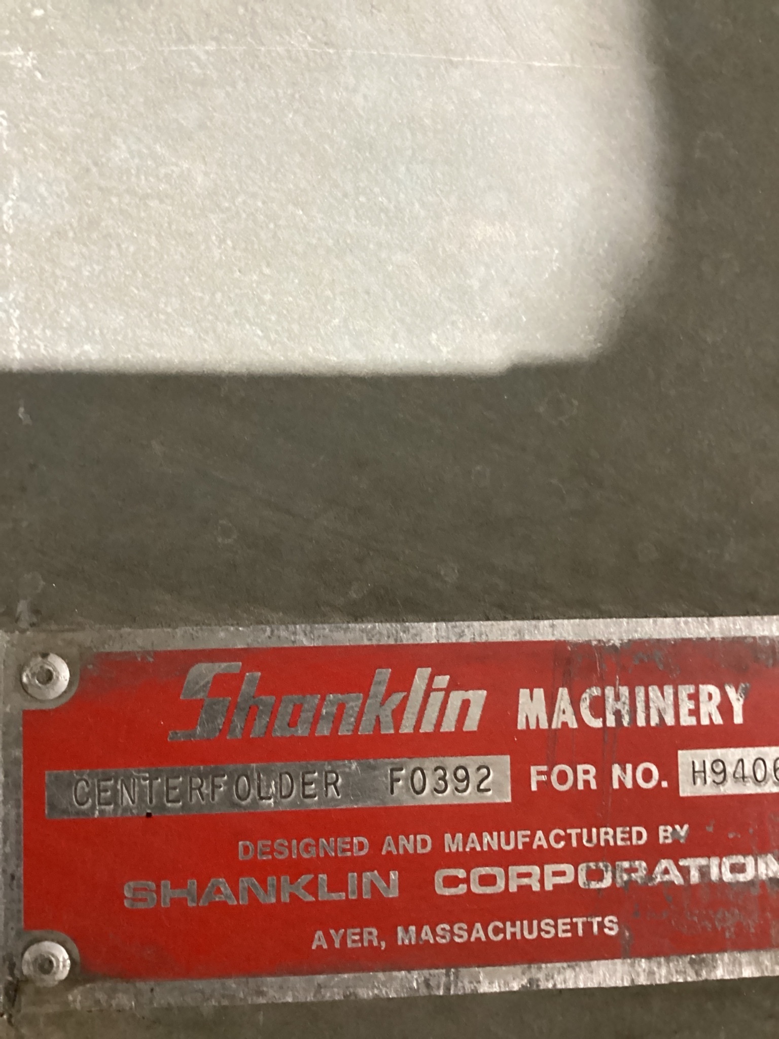 SHANKLIN F0392 Centerfolder USED 4