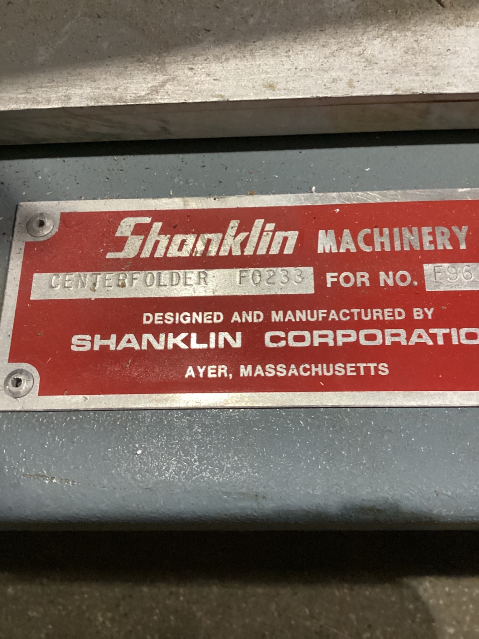 SHANKLIN F0233 Centerfolder USED 4
