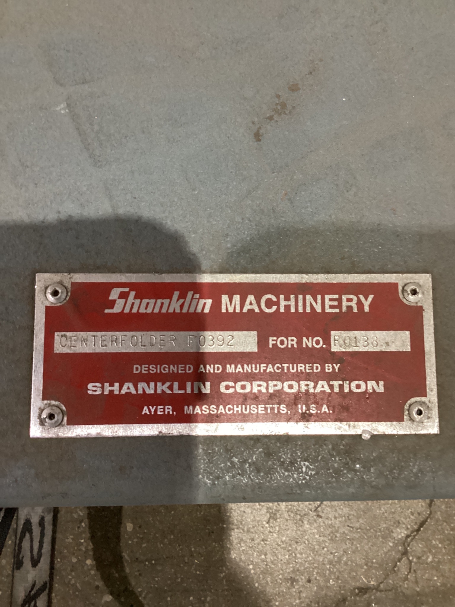 SHANKLIN F0392 Centerfolder USED 1