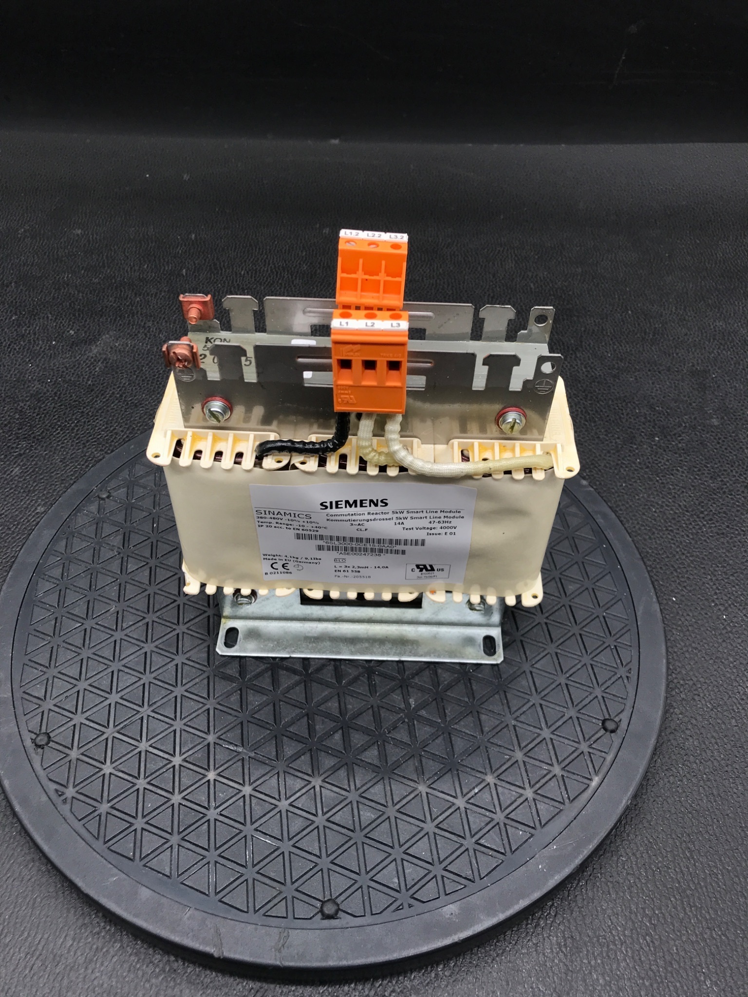 SIEMENS 6SL3000-0CE15-0AA0 SINAMICS Commutation Reactor 5kW USED 0