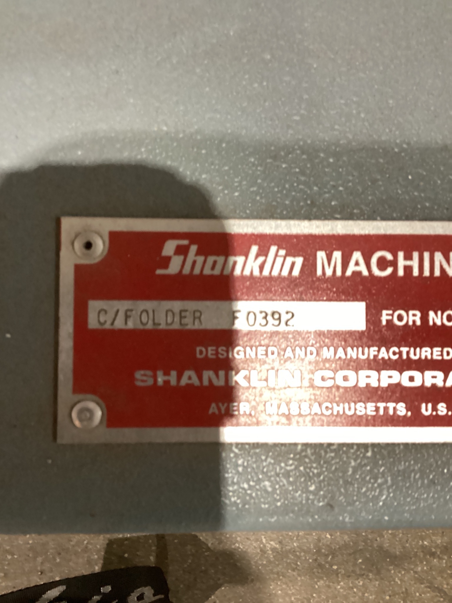 SHANKLIN F0392 Centerfolder USED 1