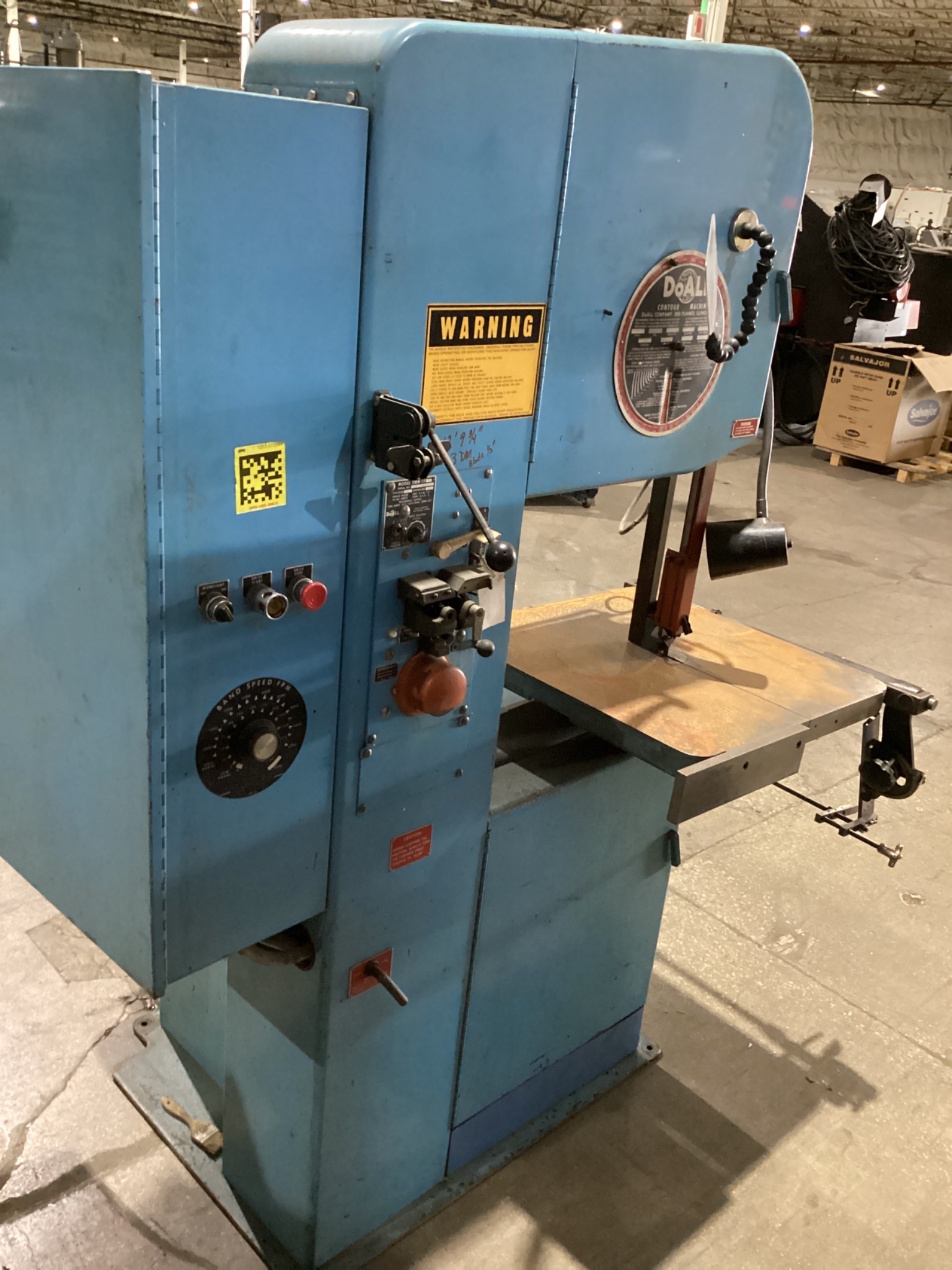 DOALL 2013-20 Vertical Contour Band Saw USED 4