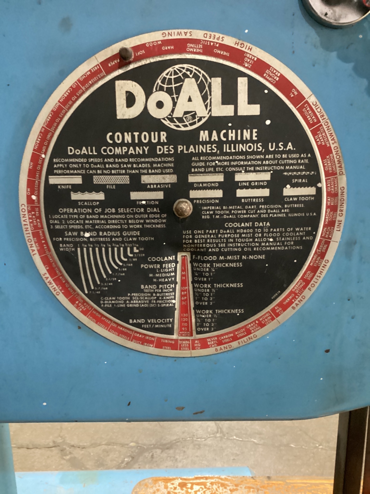 DOALL 2013-20 Vertical Contour Band Saw USED 5