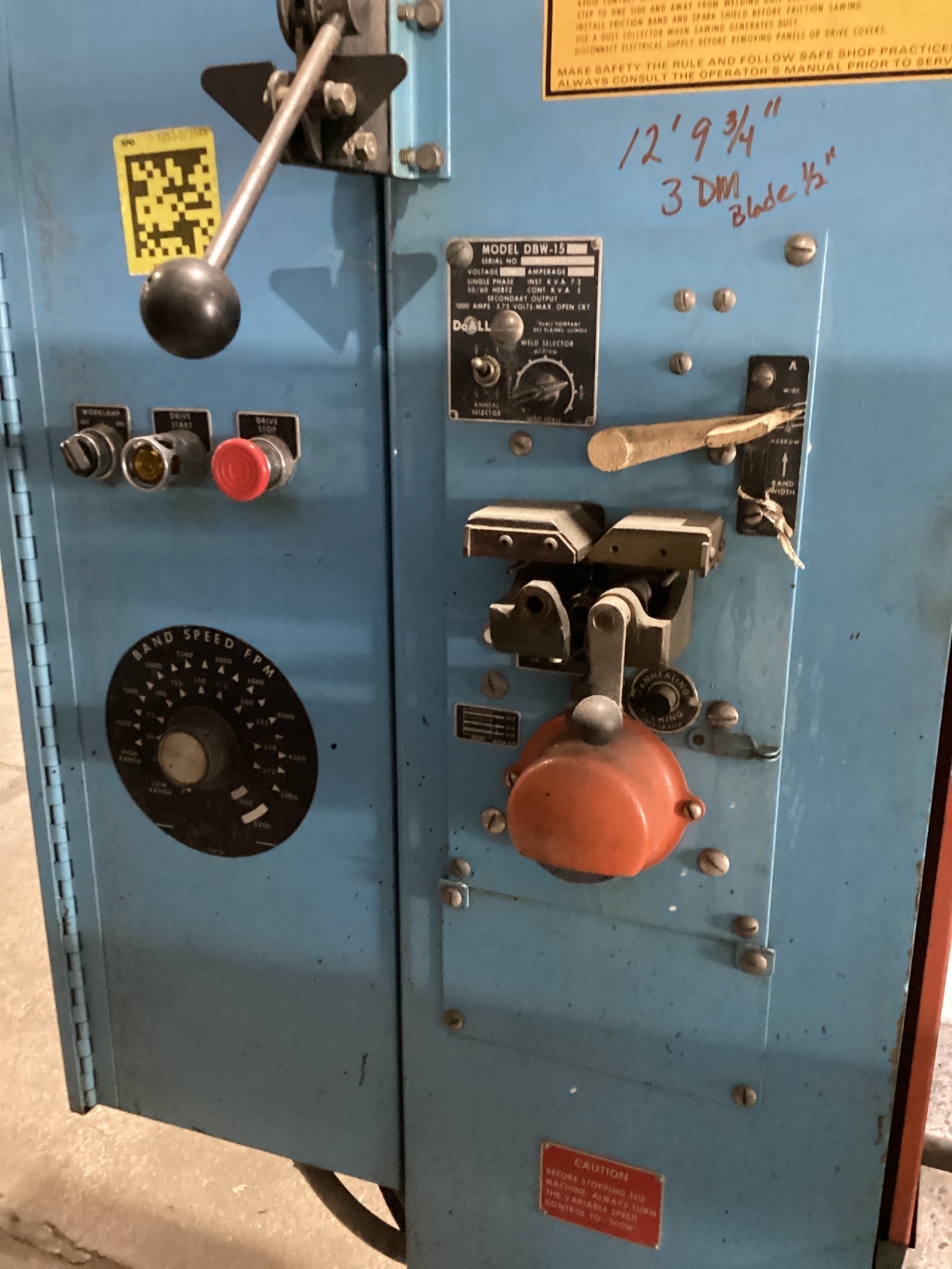 DOALL 2013-20 Vertical Contour Band Saw USED 6