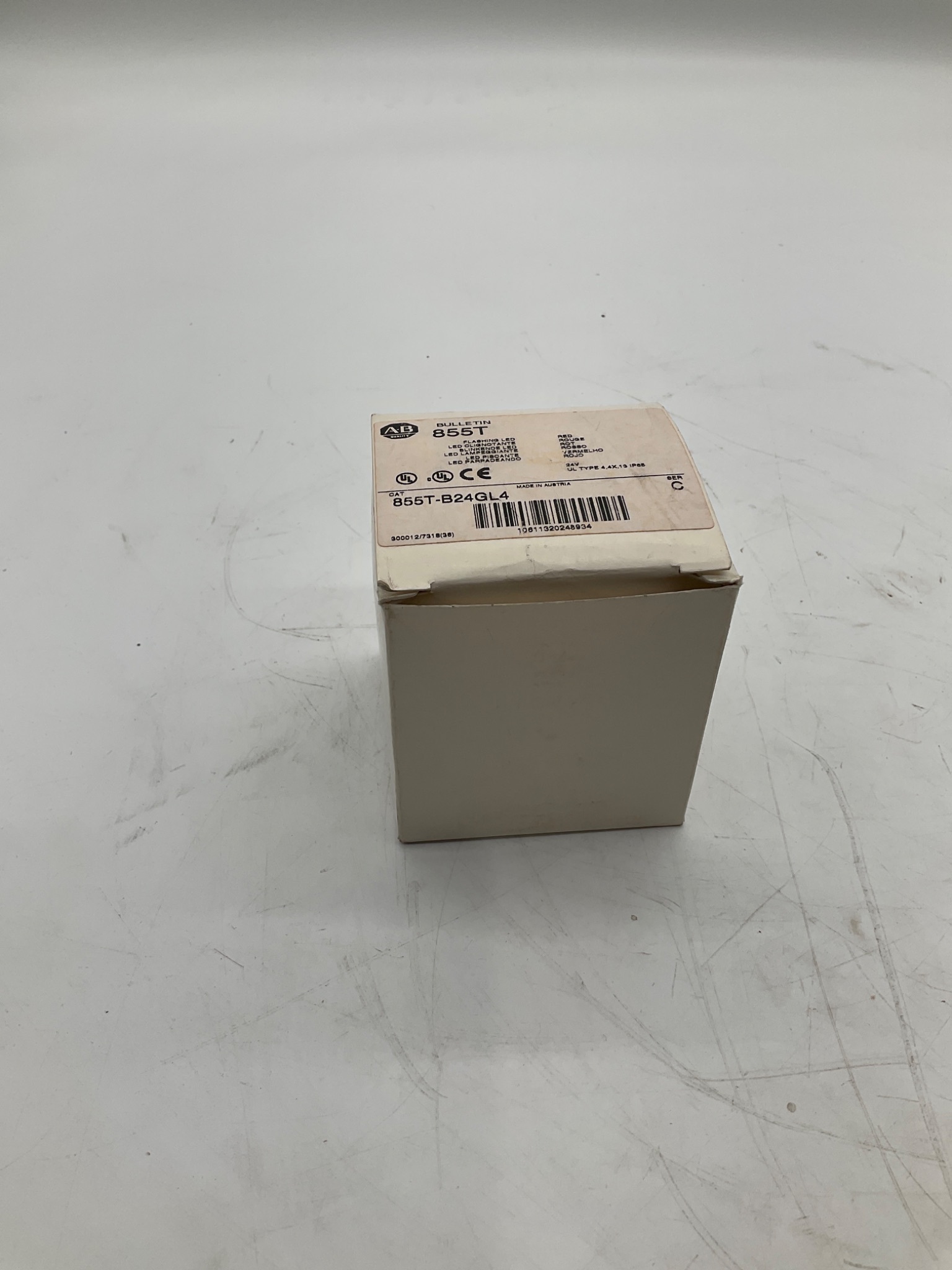 ALLEN-BRADLEY 855T-B24GL4 Flashing LED Light Module Red 24V AC/DC NEW 0